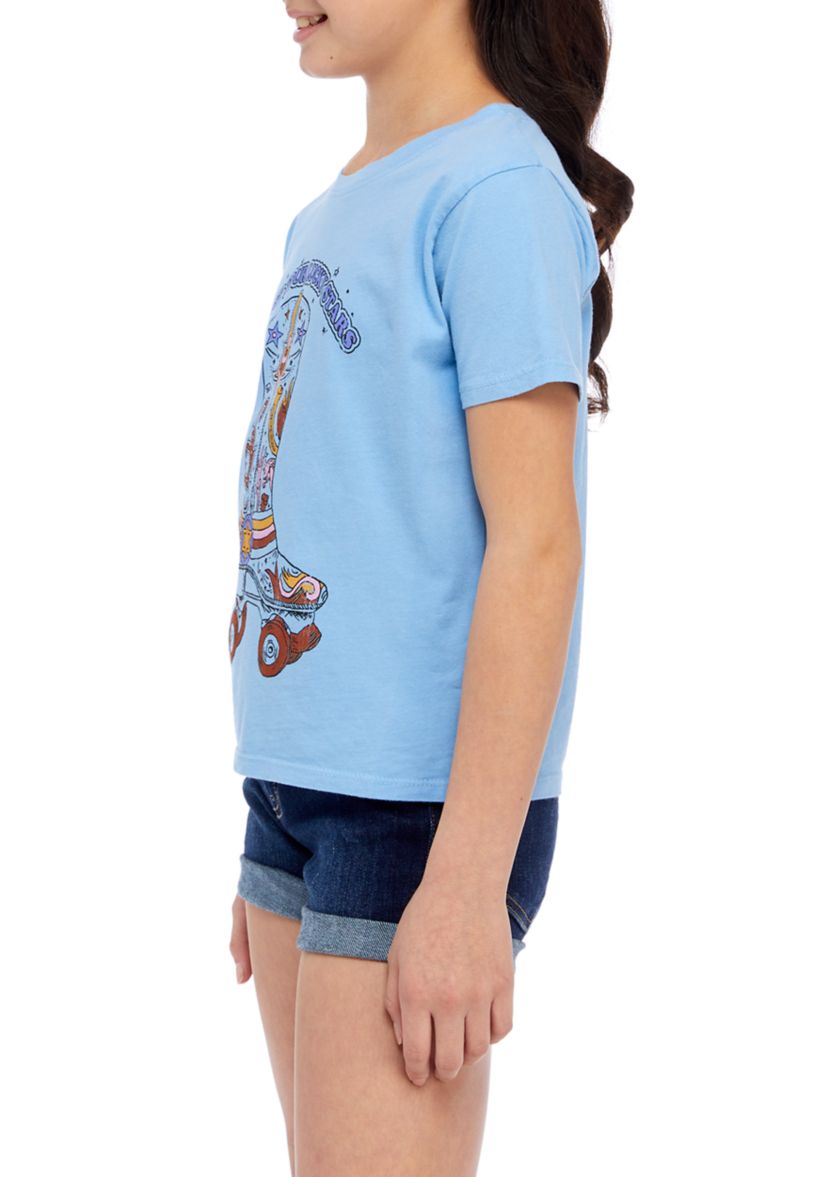 Girls 7-16 Boot Rollerskate Graphic T-Shirt