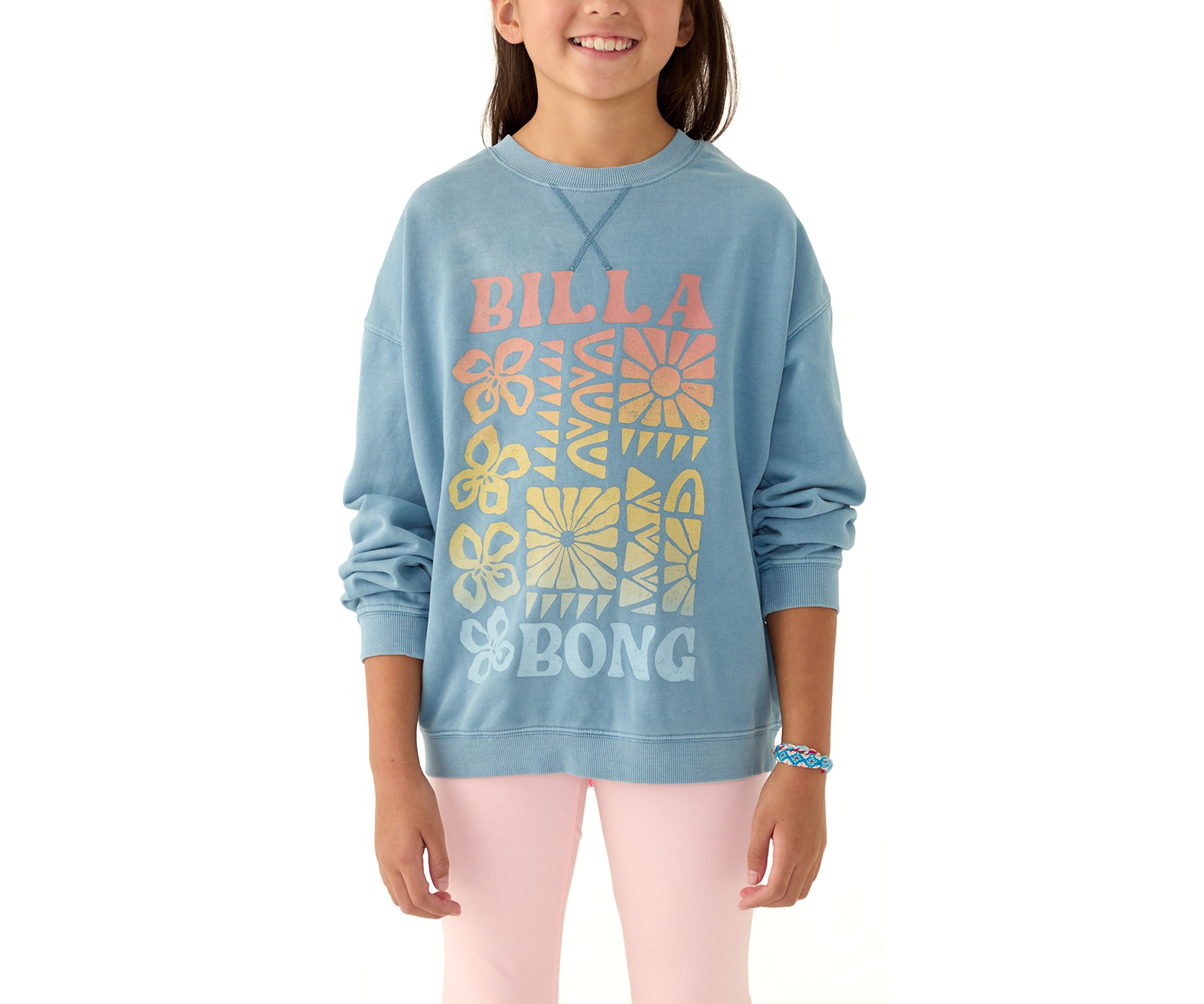 Girls 7-16 French Terry Graphic Pullover