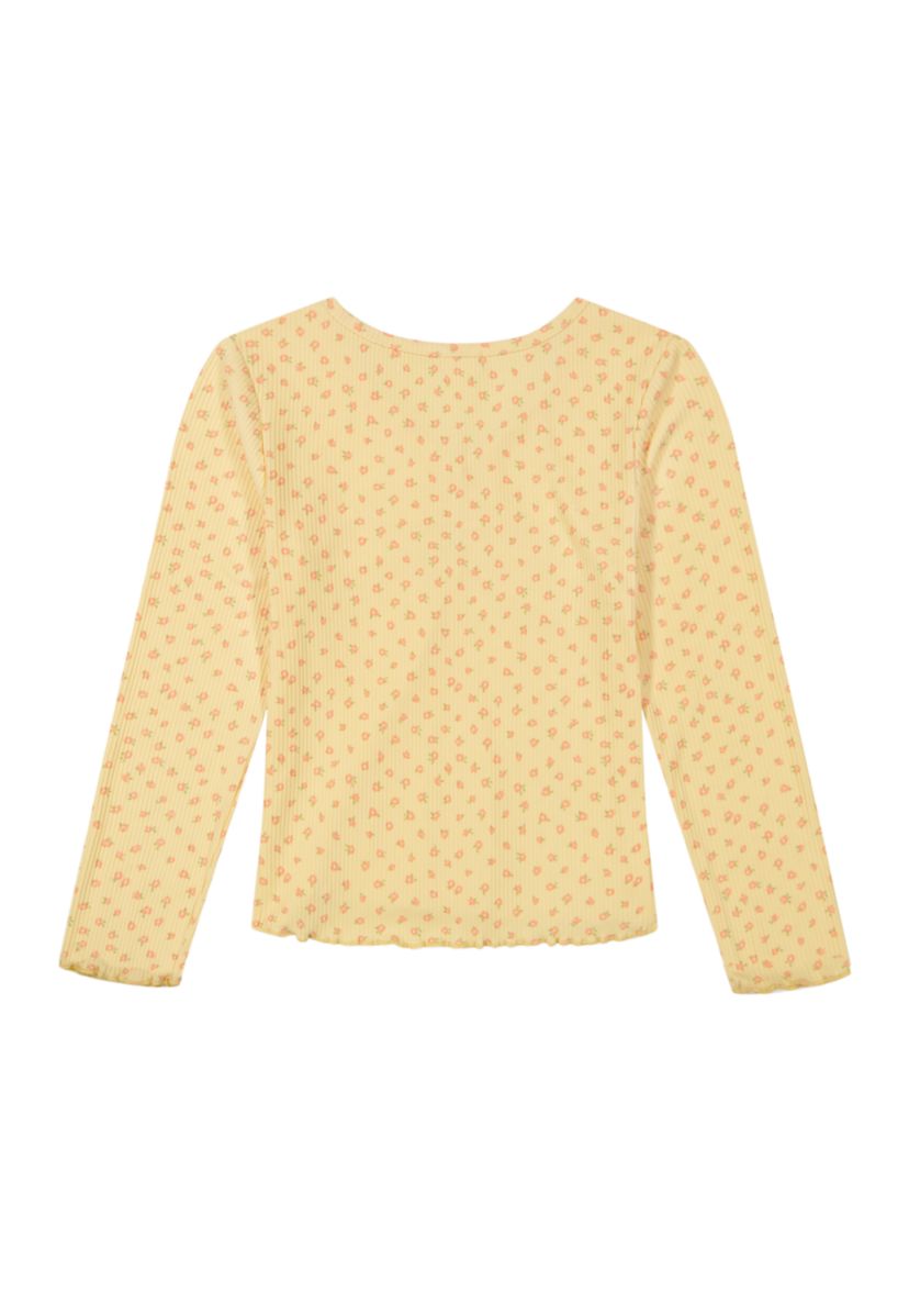 Girls 7-16 Ditsy Floral Rib Knit Top