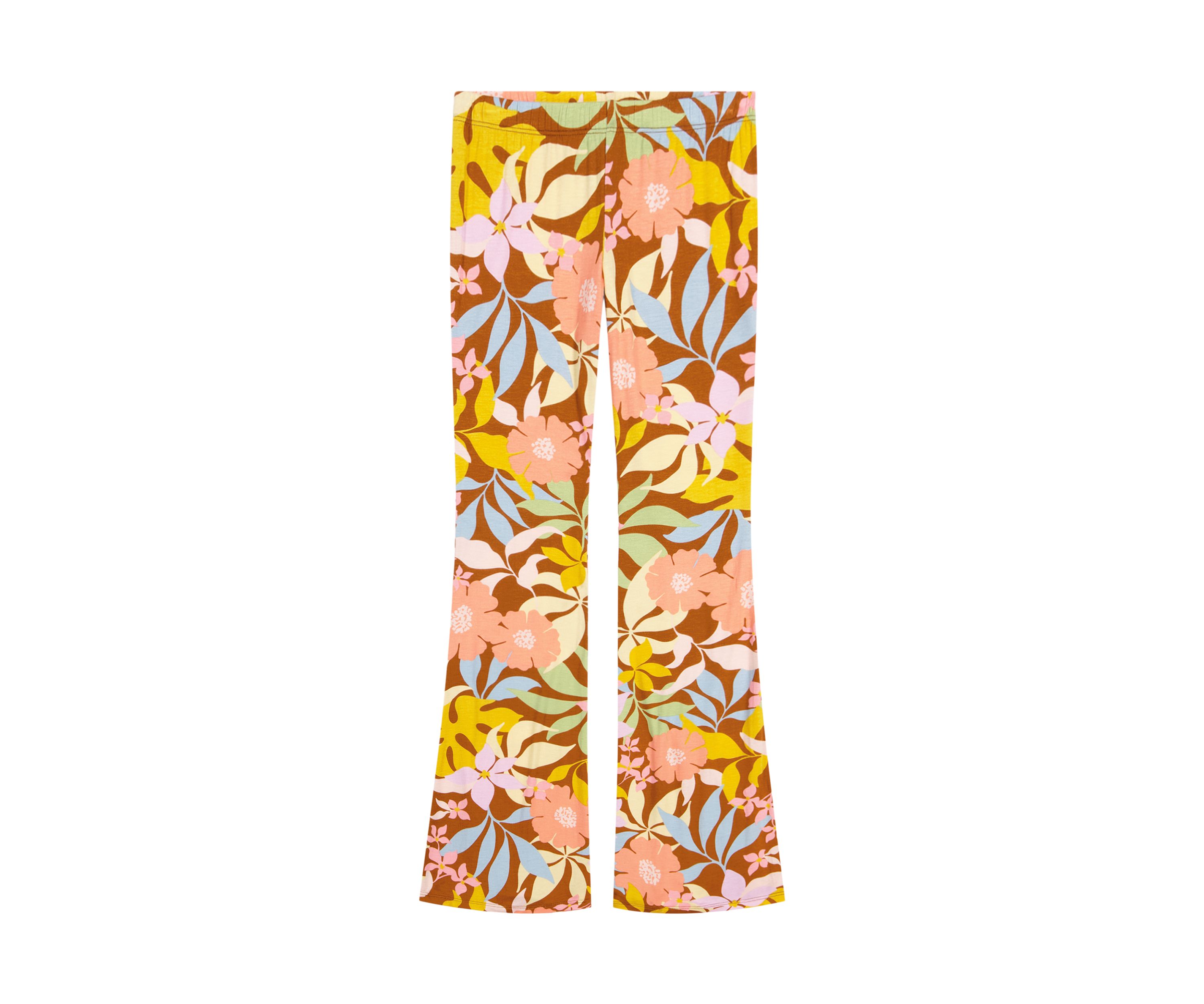 Girls 7-16 Printed Flare Knit Pants