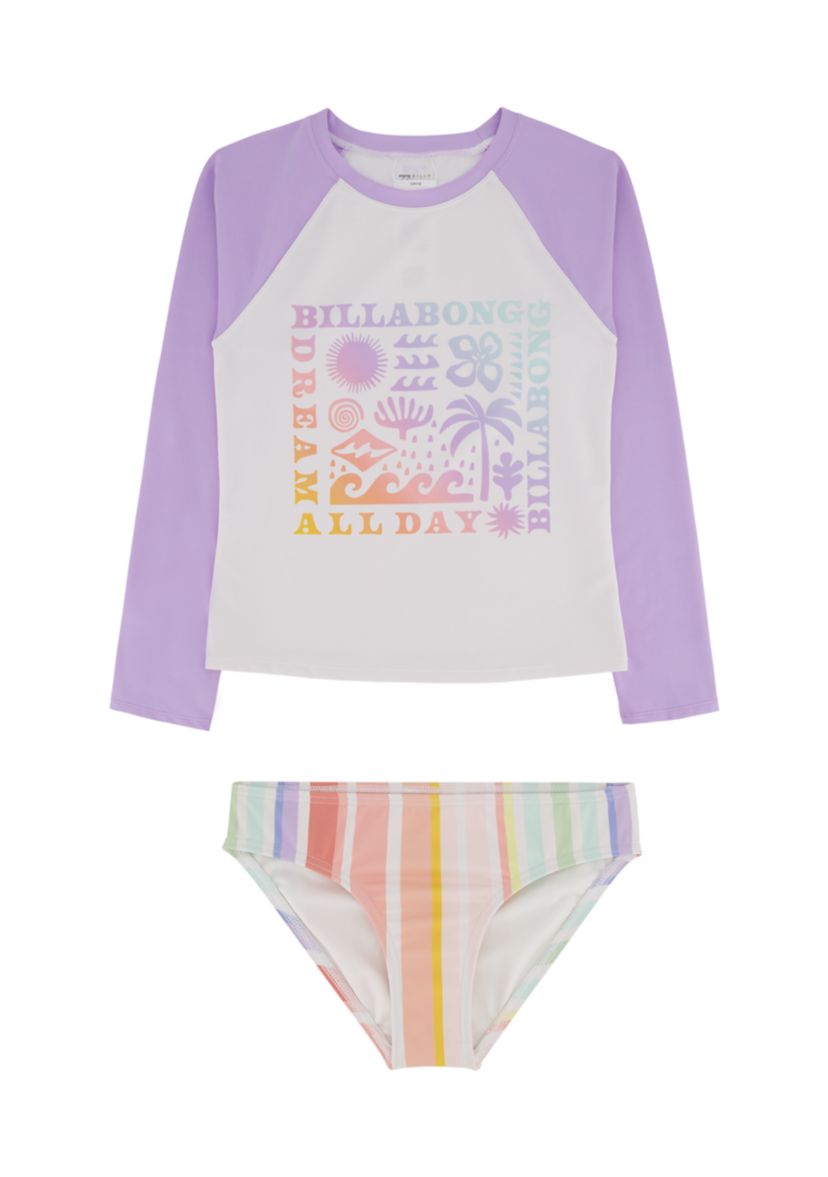 Girls 7-16 Rashguard Bikini Set 