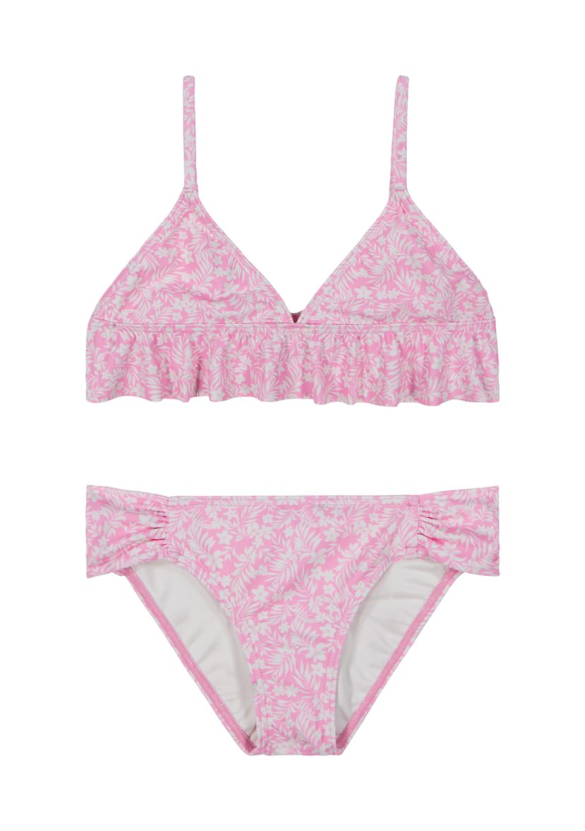 Girls 7-16 2-Piece Printed Bikini Swim Set 