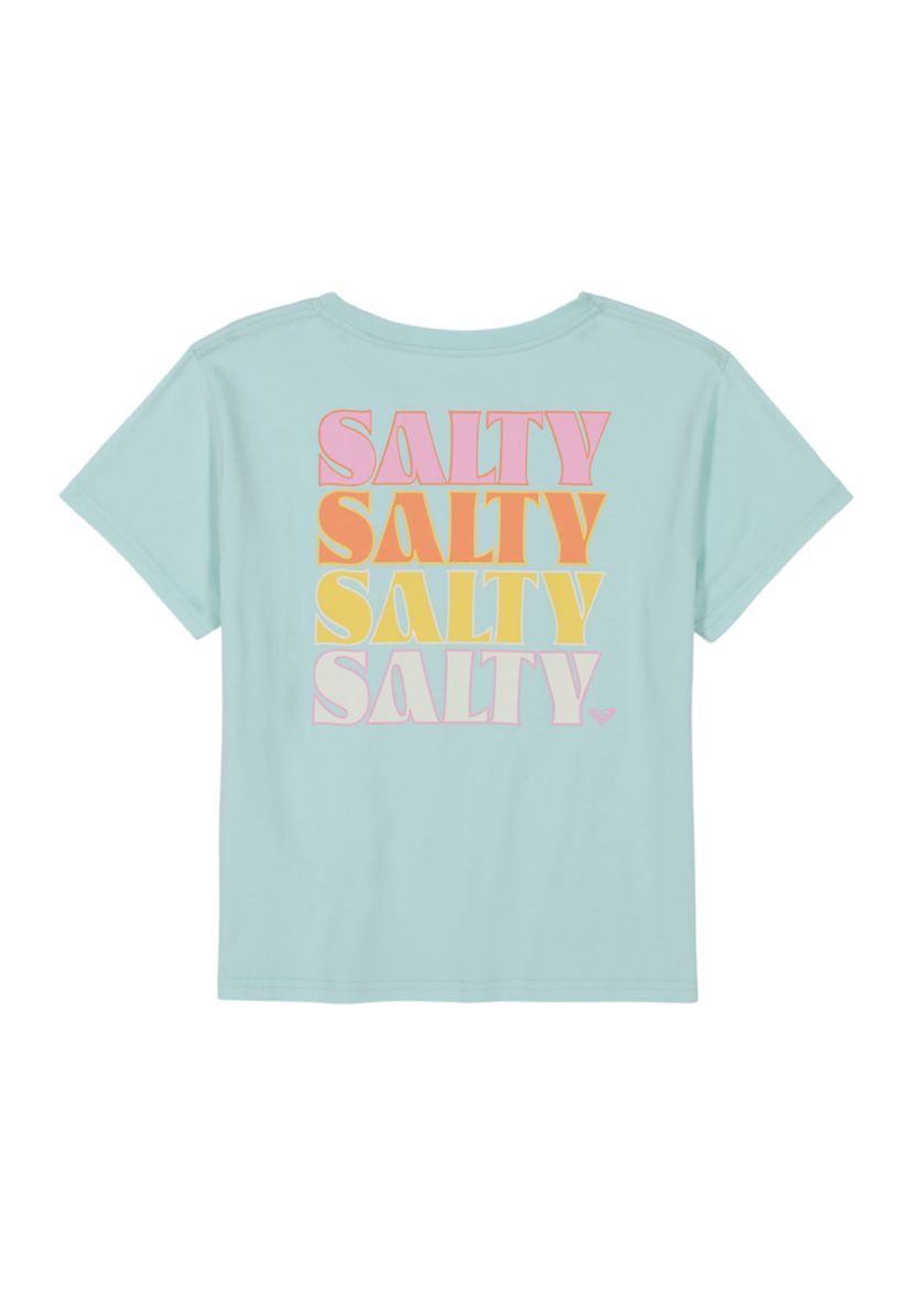 Girls 7-16 Salty Stacked Logo Short Sleeve Graphic T-Shirt