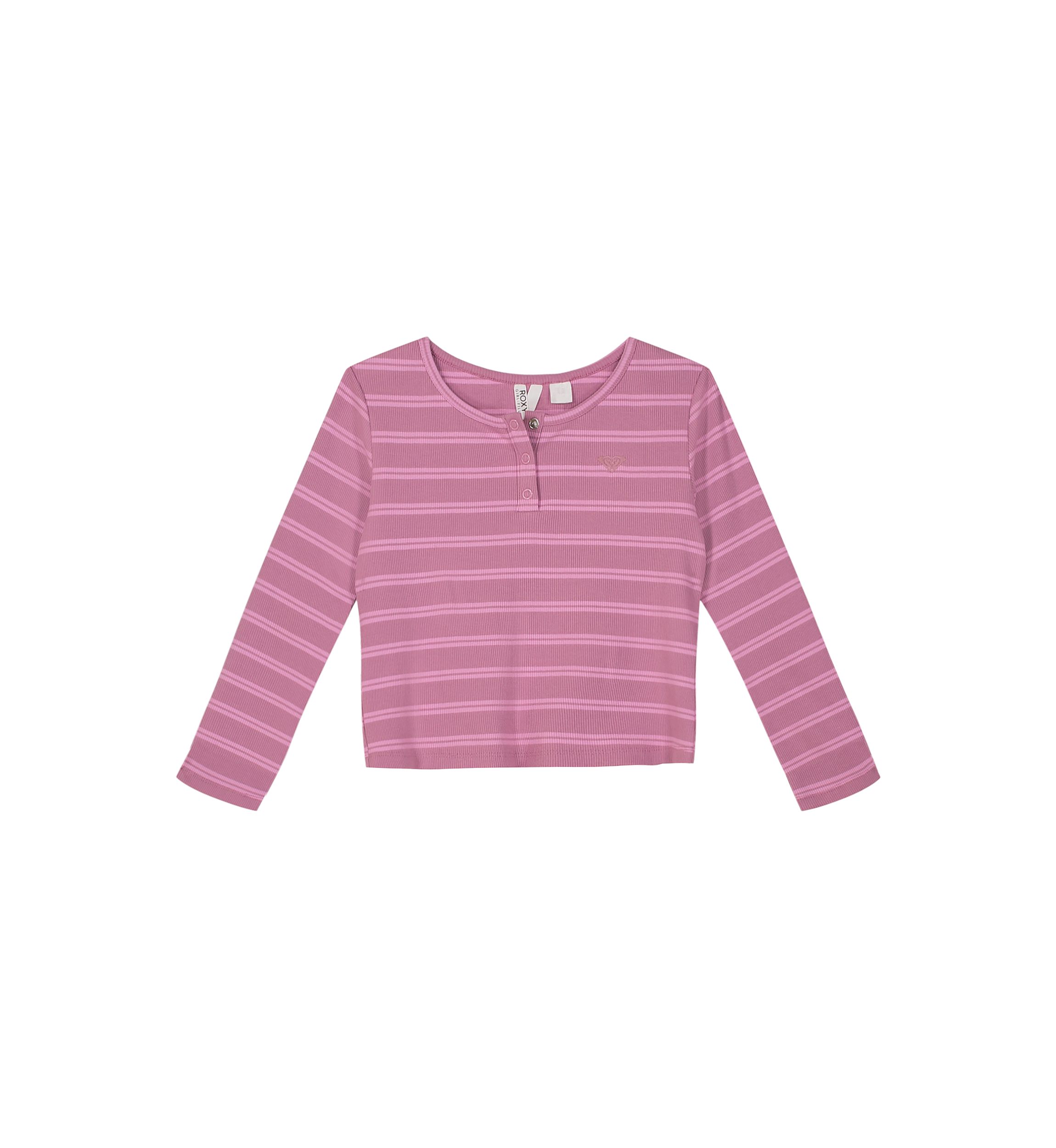 Girls 7-16 Striped Henley T-Shirt