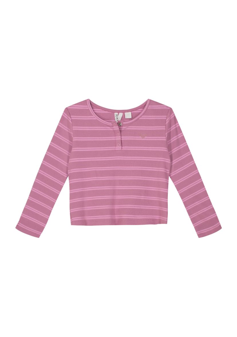Girls 7-16 Striped Henley T-Shirt
