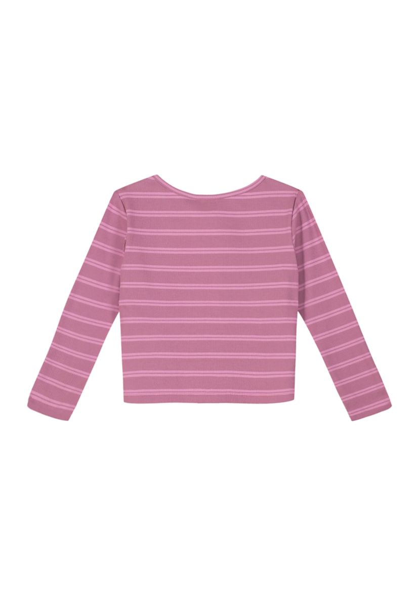 Girls 7-16 Striped Henley T-Shirt
