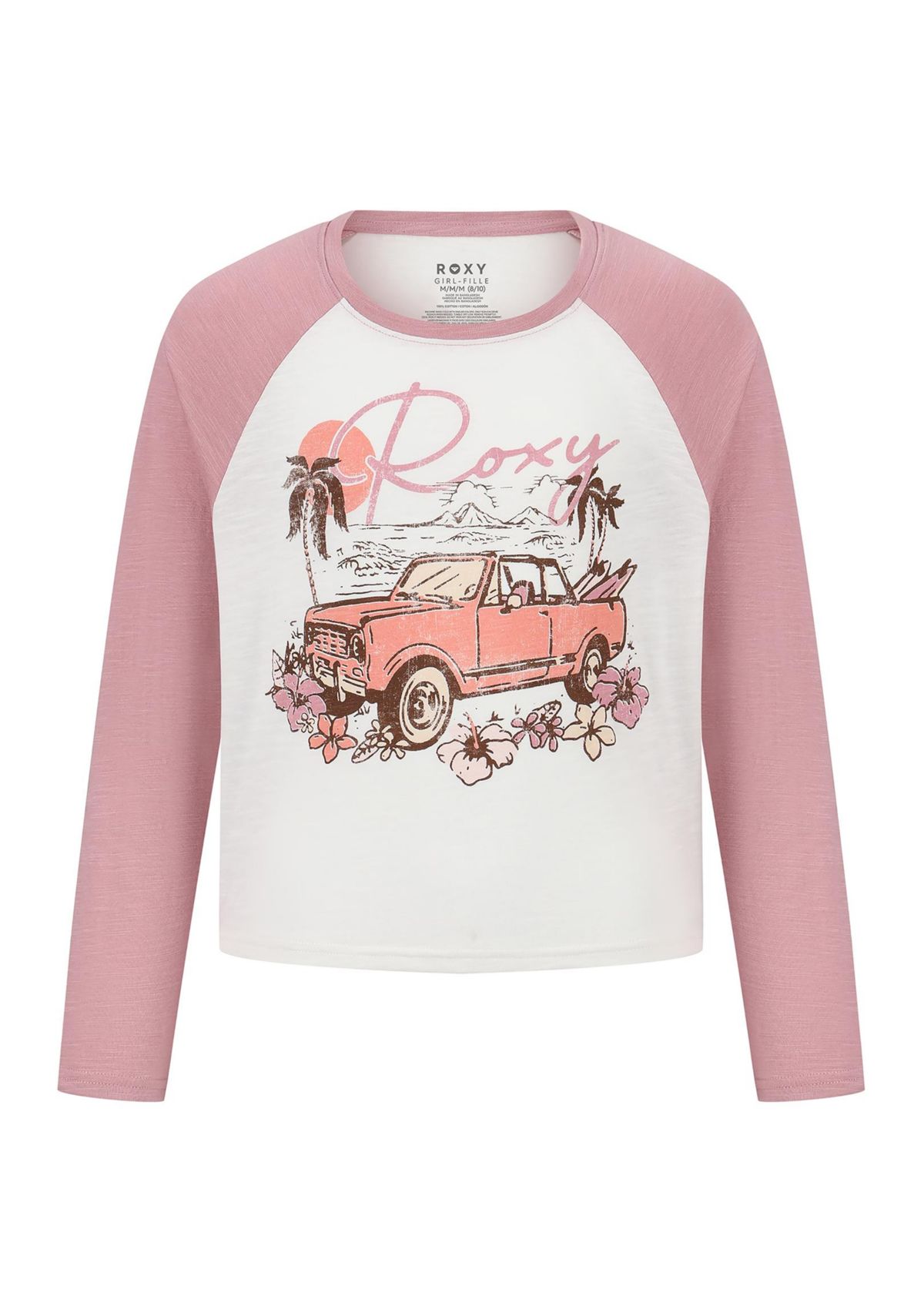 Girls 7-16 Off Road Long Raglan Sleeves