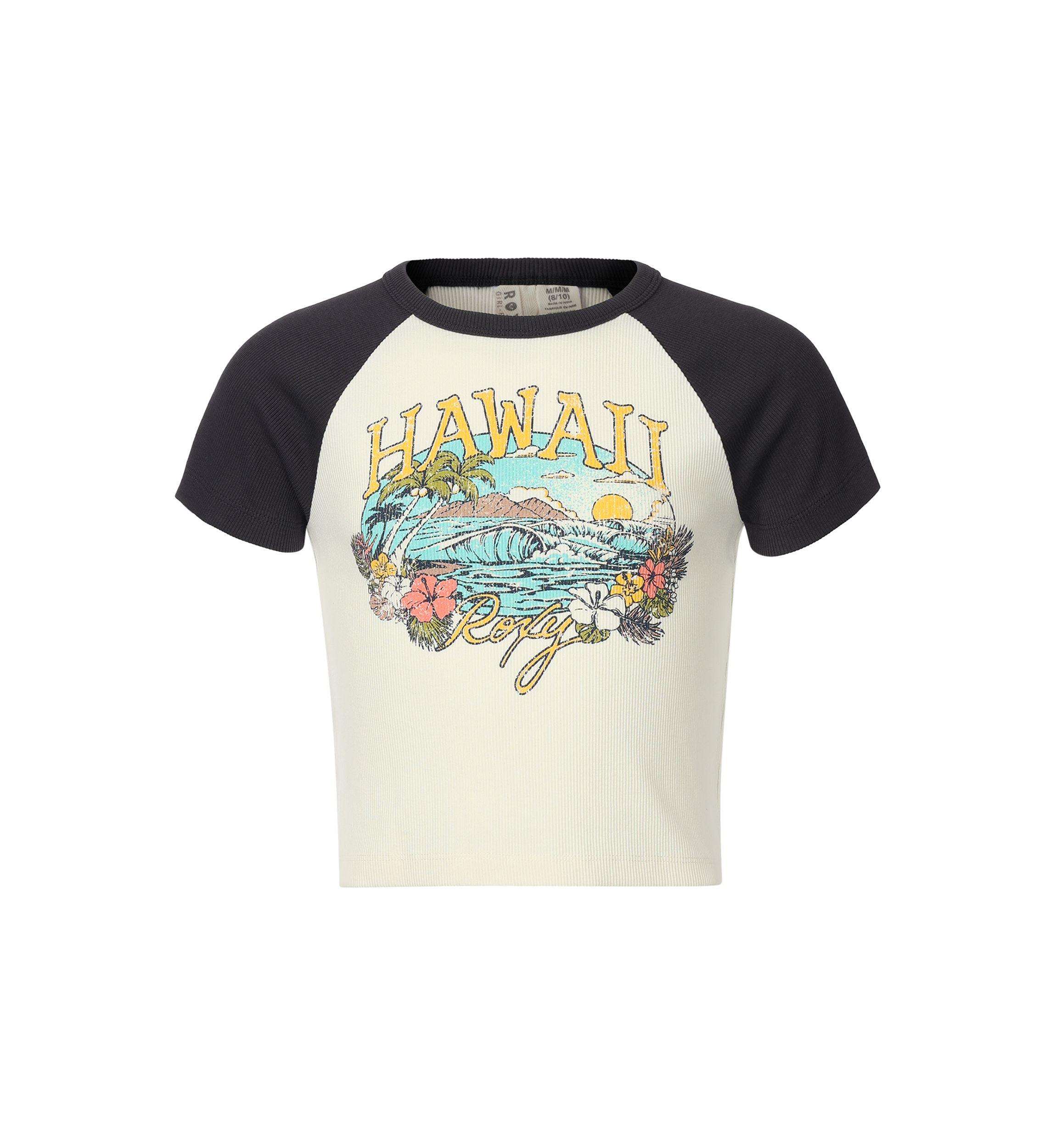 Girls 7-16 Hawaii Graphic Raglan Baby Tee