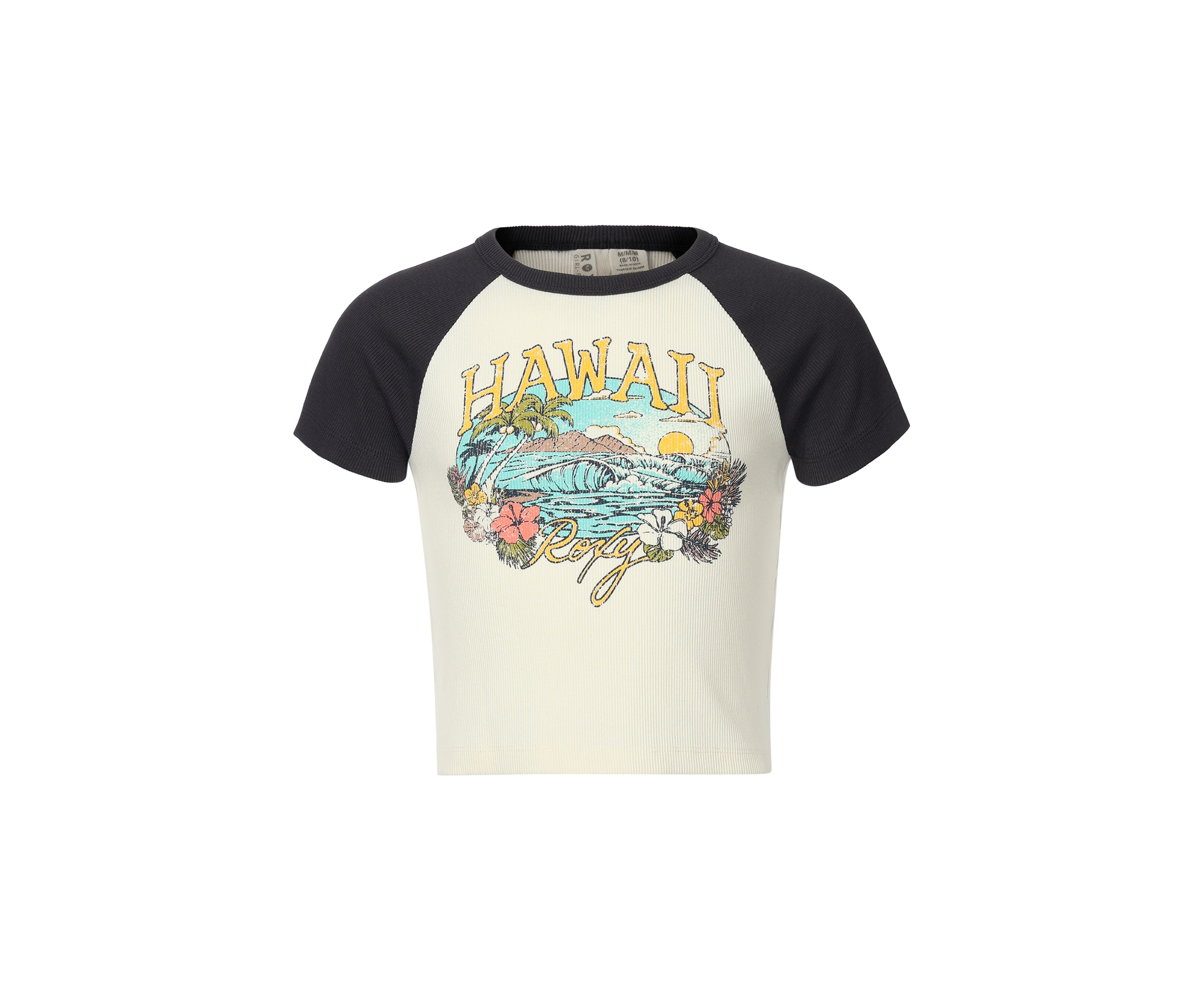 Girls 7-16 Hawaii Graphic Raglan Baby Tee