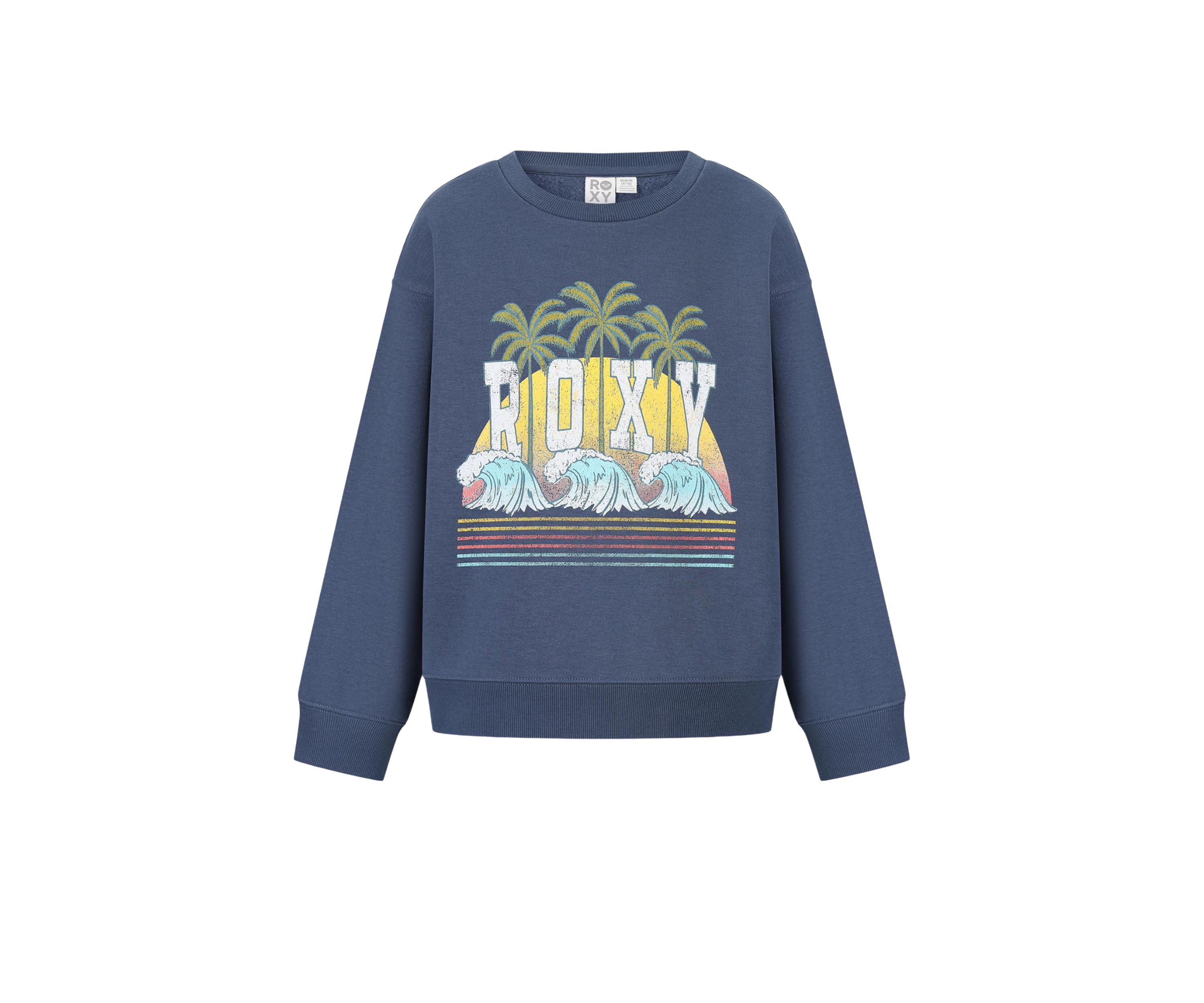 Girls 7-16 Palms Graphic Crew Neck Sweatshirt