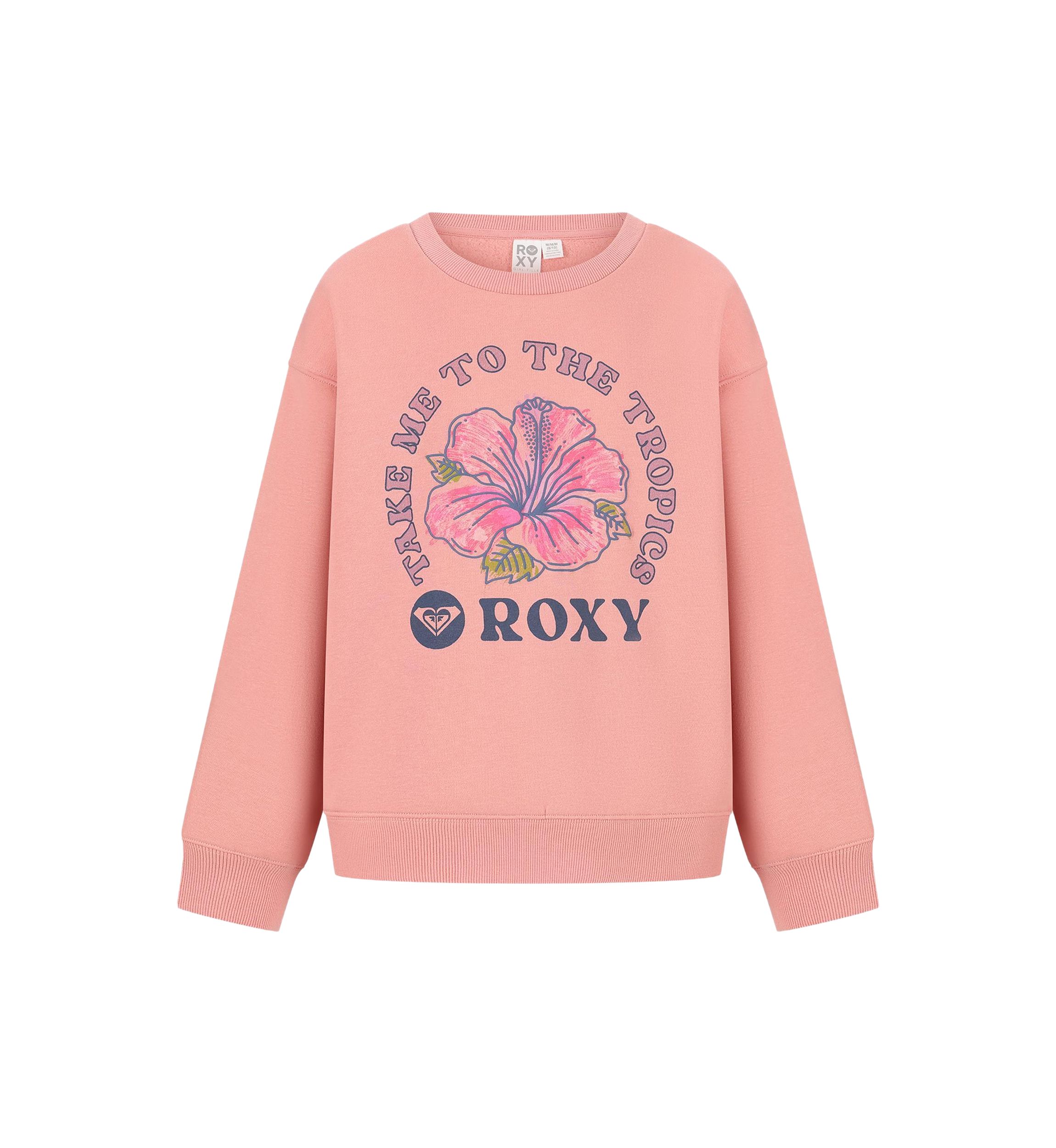Girls 7-16 Hibiscus Graphic Sweatshirt