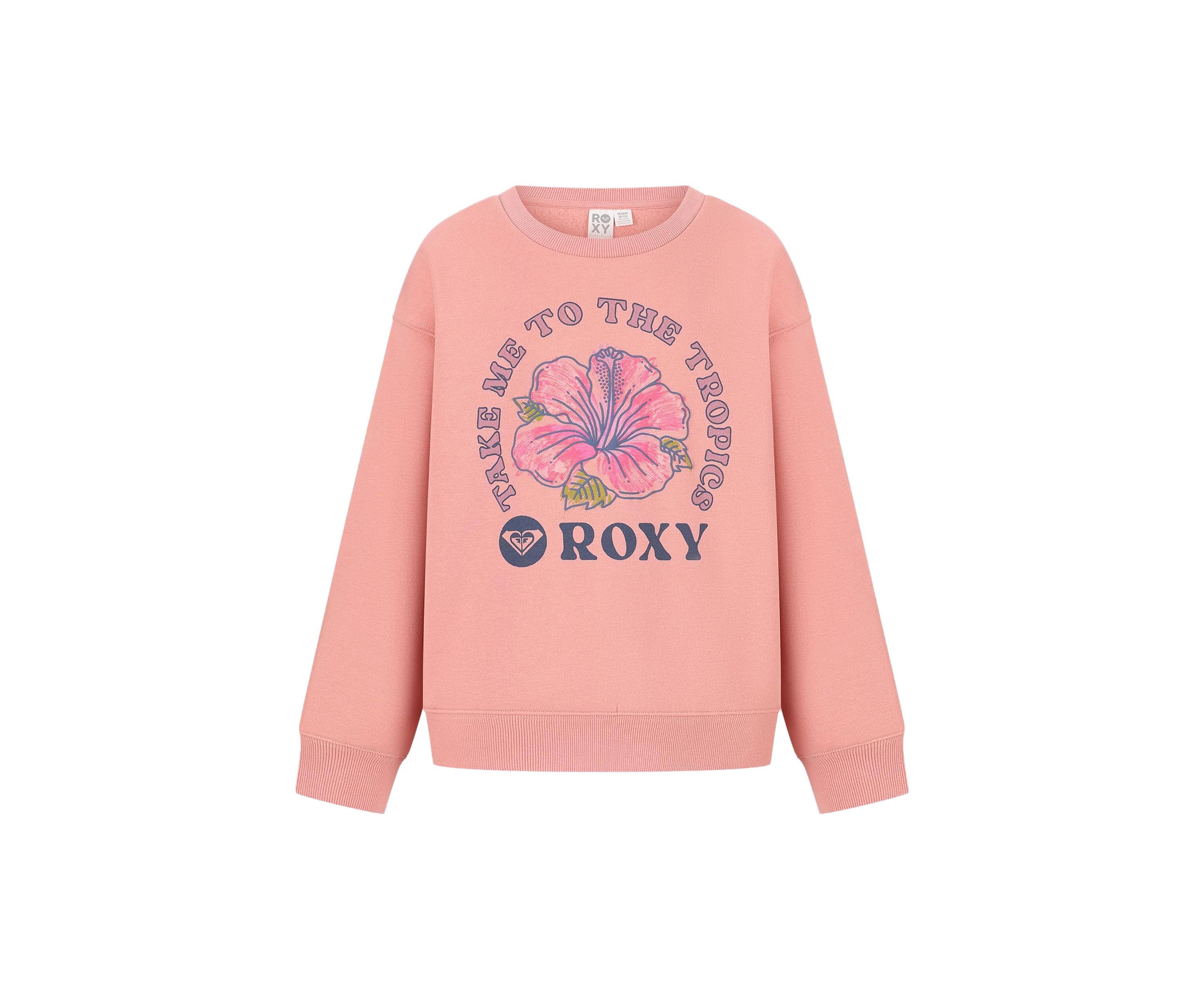 Girls 7-16 Hibiscus Graphic Sweatshirt
