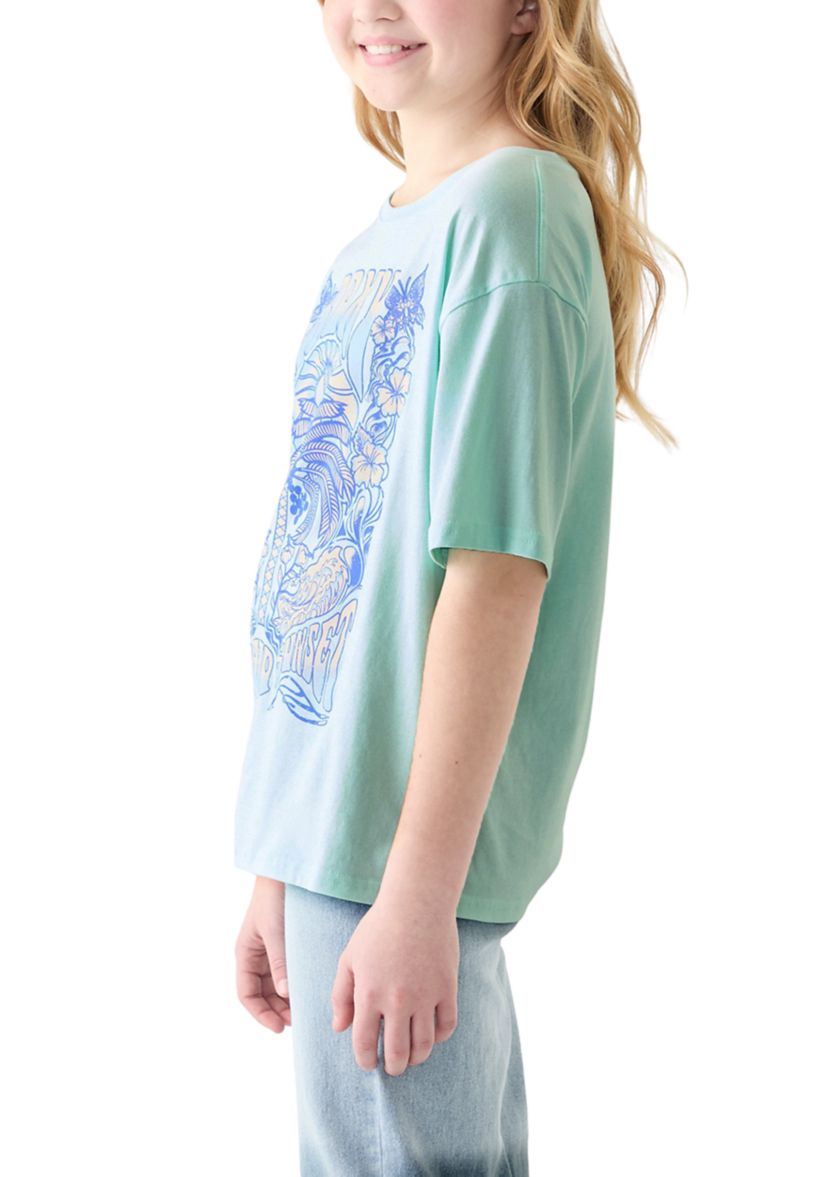 Girls 7-16 Sunrise Oversized Graphic T-Shirt