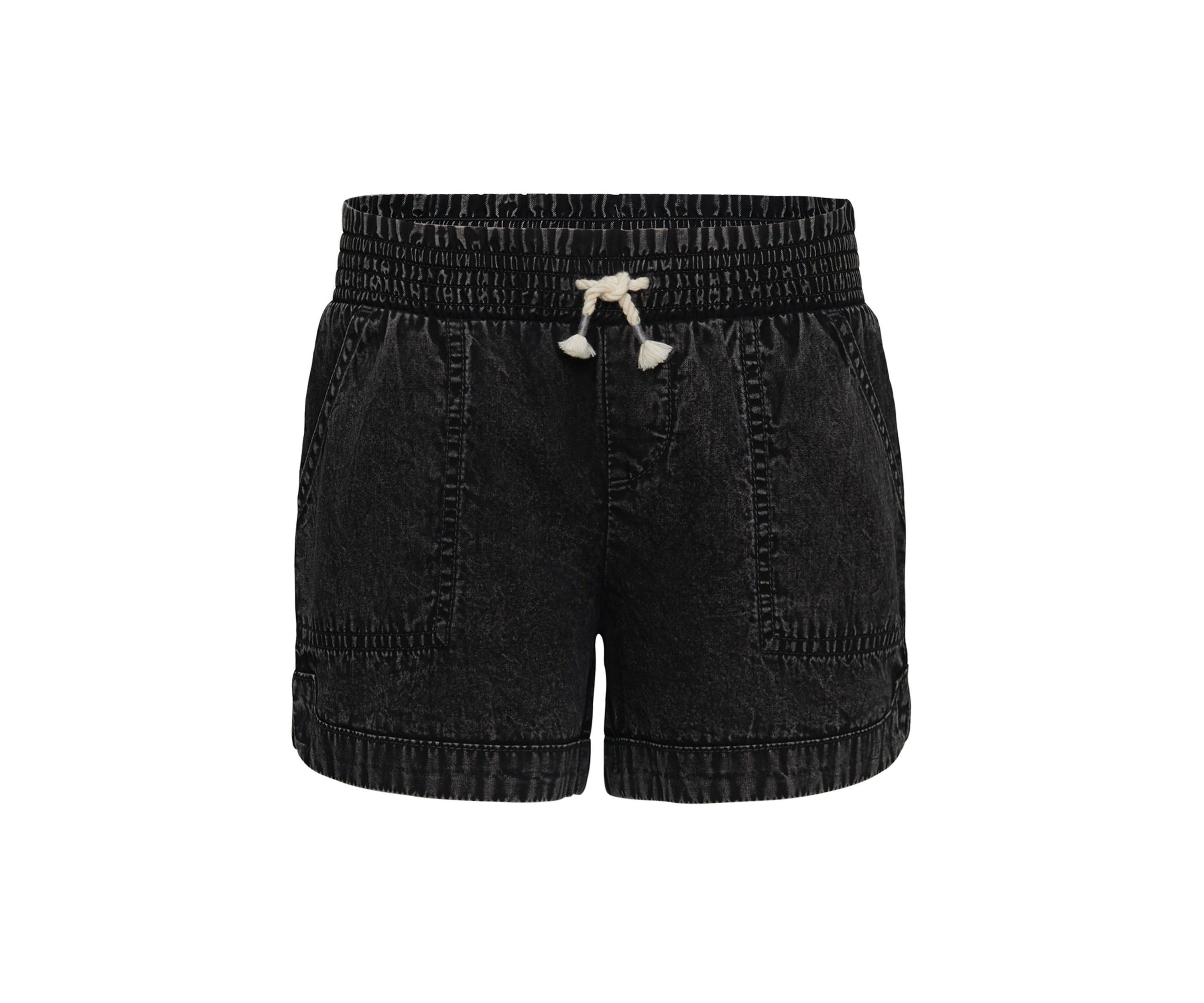 Girls 7-16 Black Wash Soleil Shorts