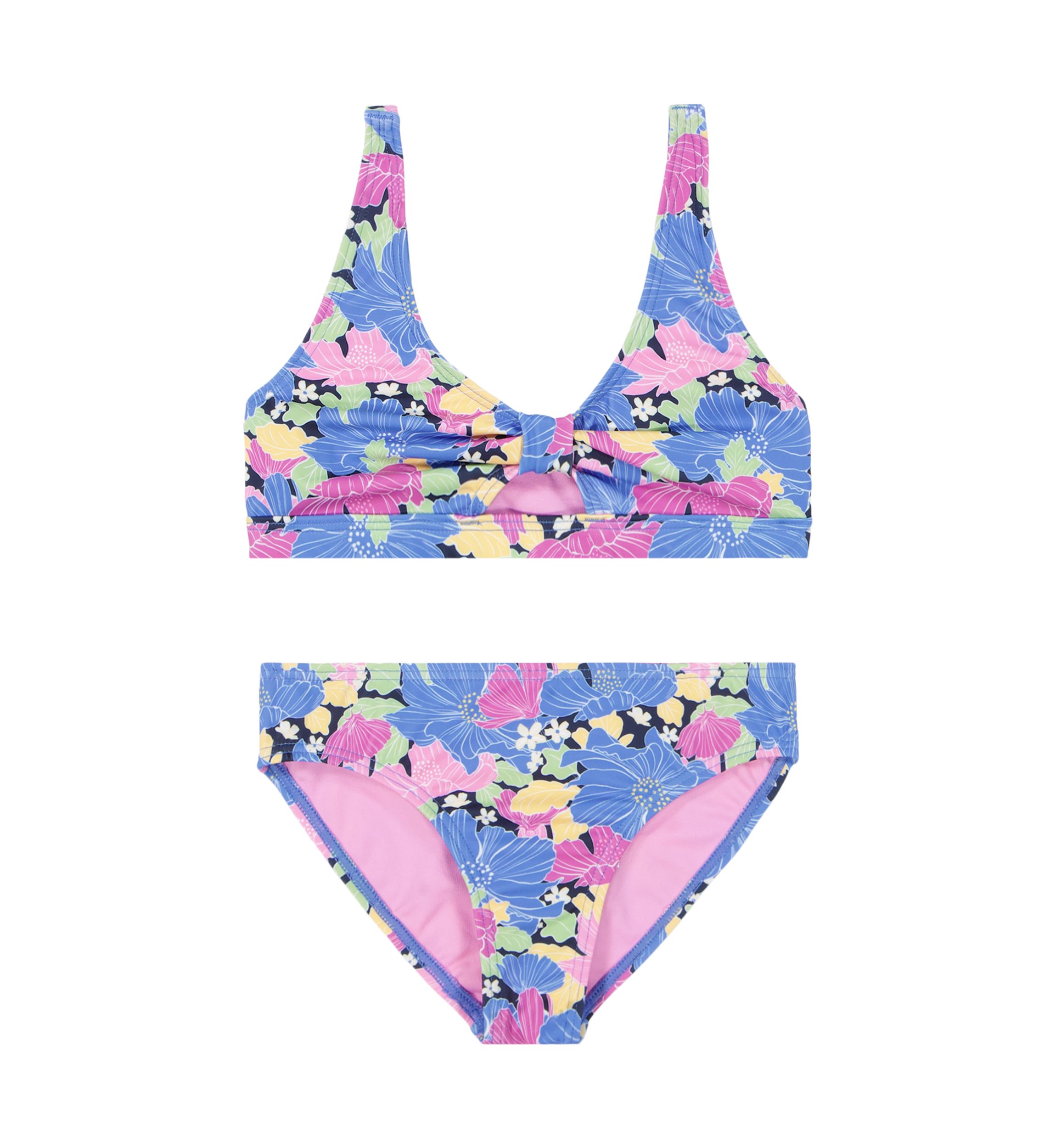 Girls 7-16 Floral Printed Bikini Swim Set