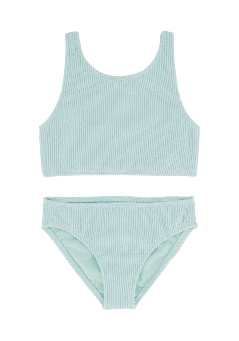 Girls 7-16 Printed Tankini Swim Set 