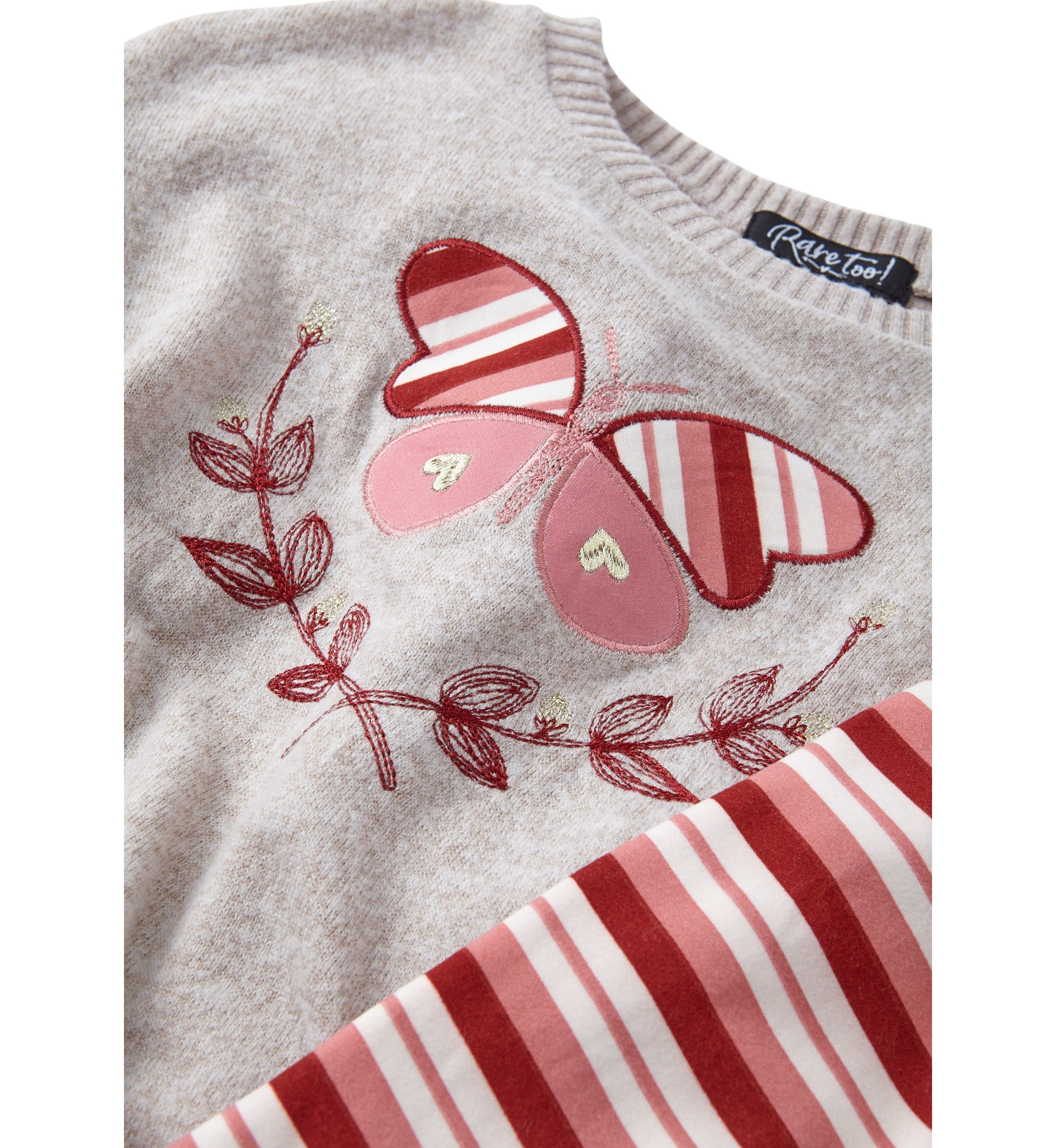 Girls 4-6x Butterfly Sweater and Printed Leggings Set
