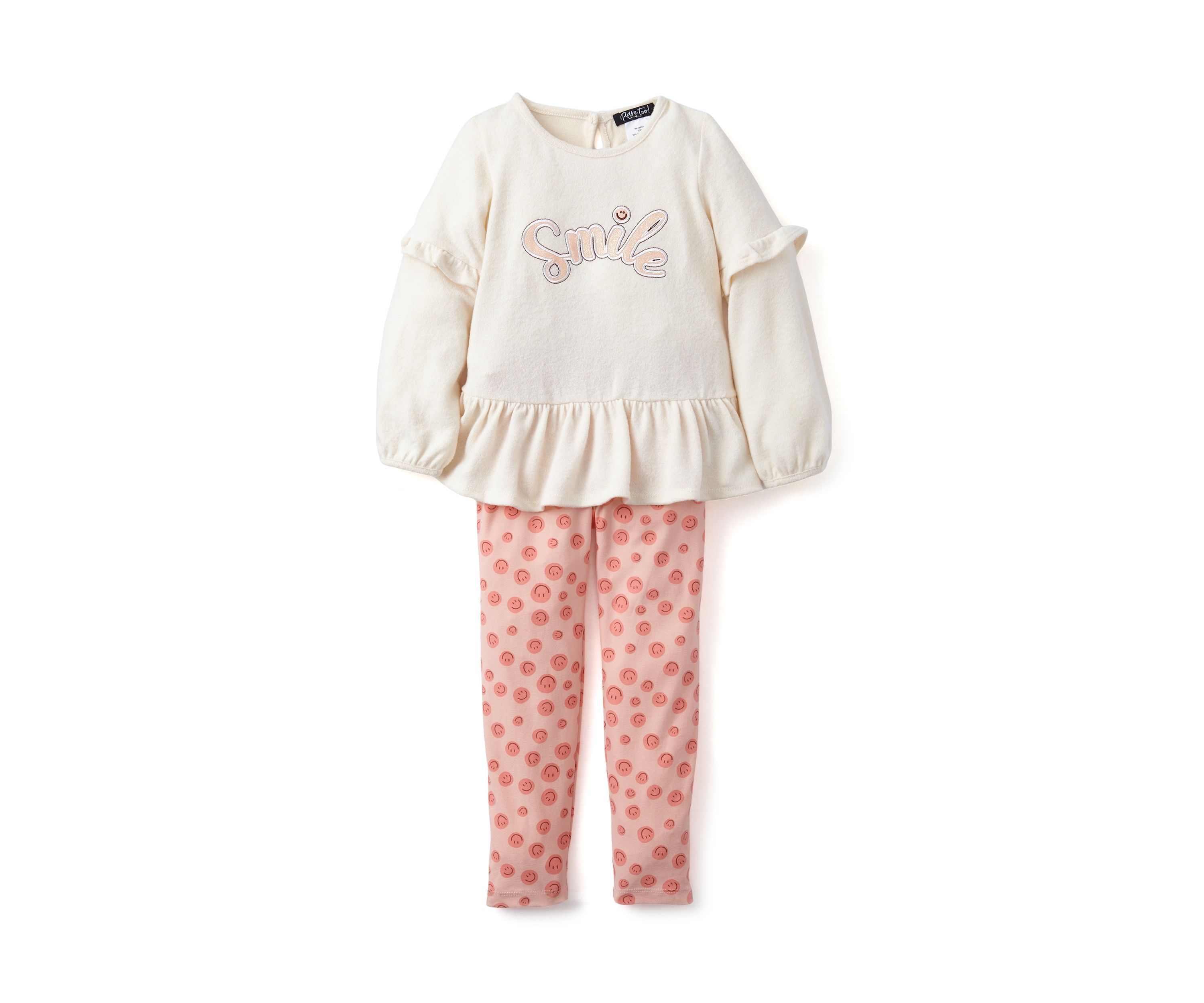 Girls 4-6x Smile Graphic Sweatshirt and Leggings Set