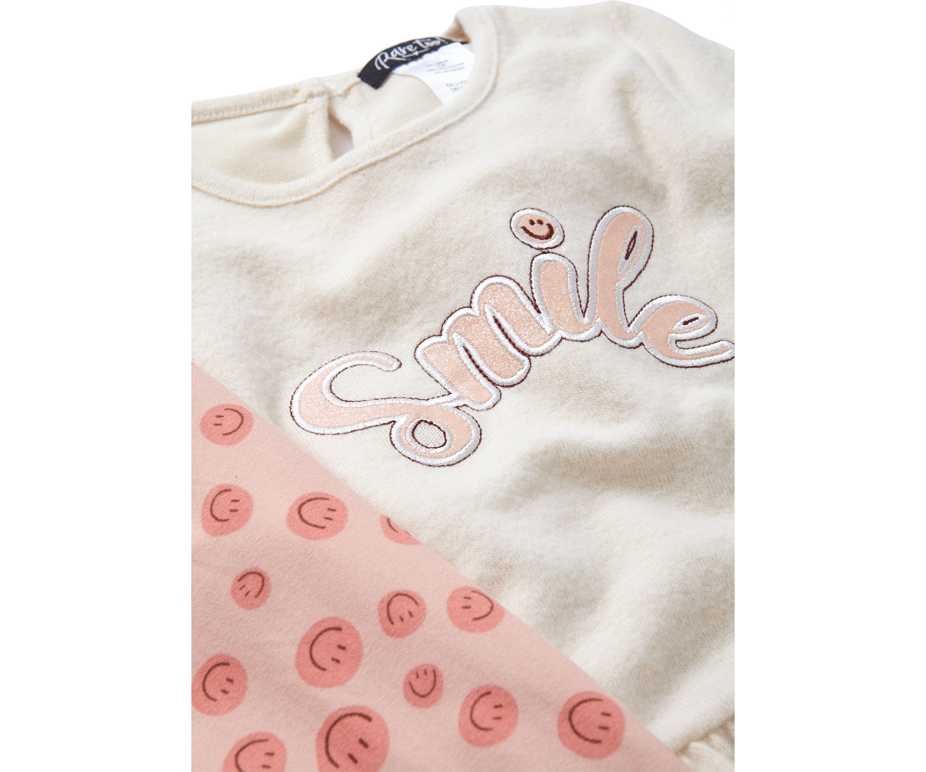 Girls 4-6x Smile Graphic Sweatshirt and Leggings Set