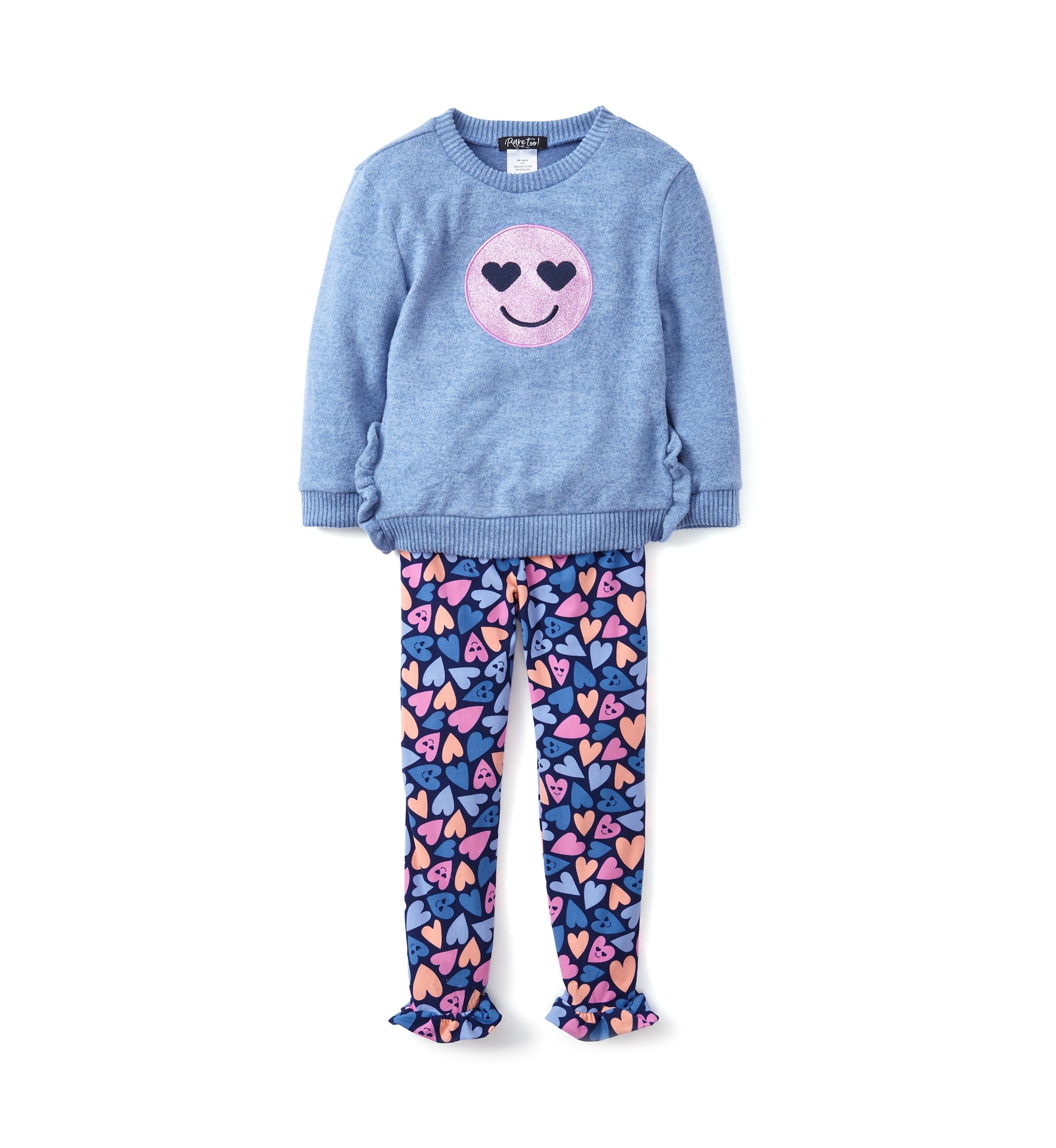 Girls 4-6x Smile Graphic Sweatshirt and Leggings Set