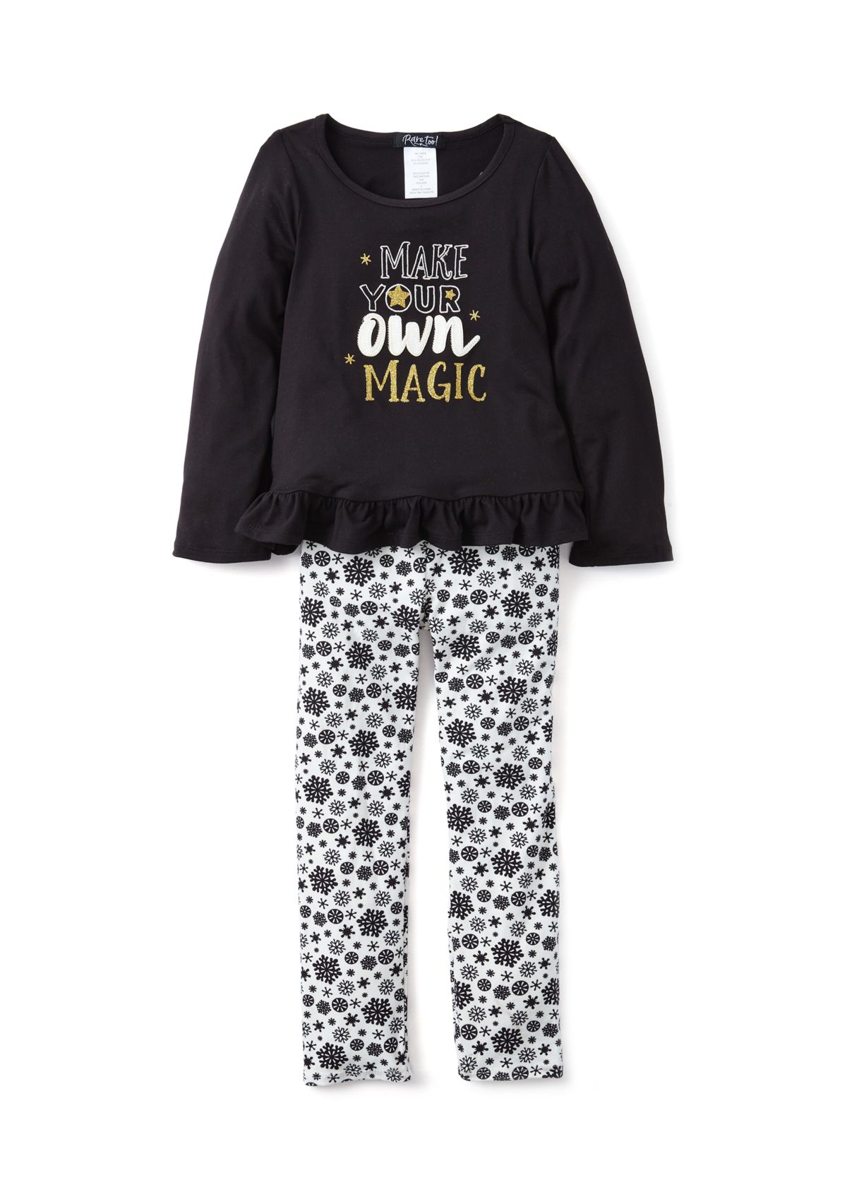 Girls 4-6x Your Own Magic Graphic Top and Printed Leggings