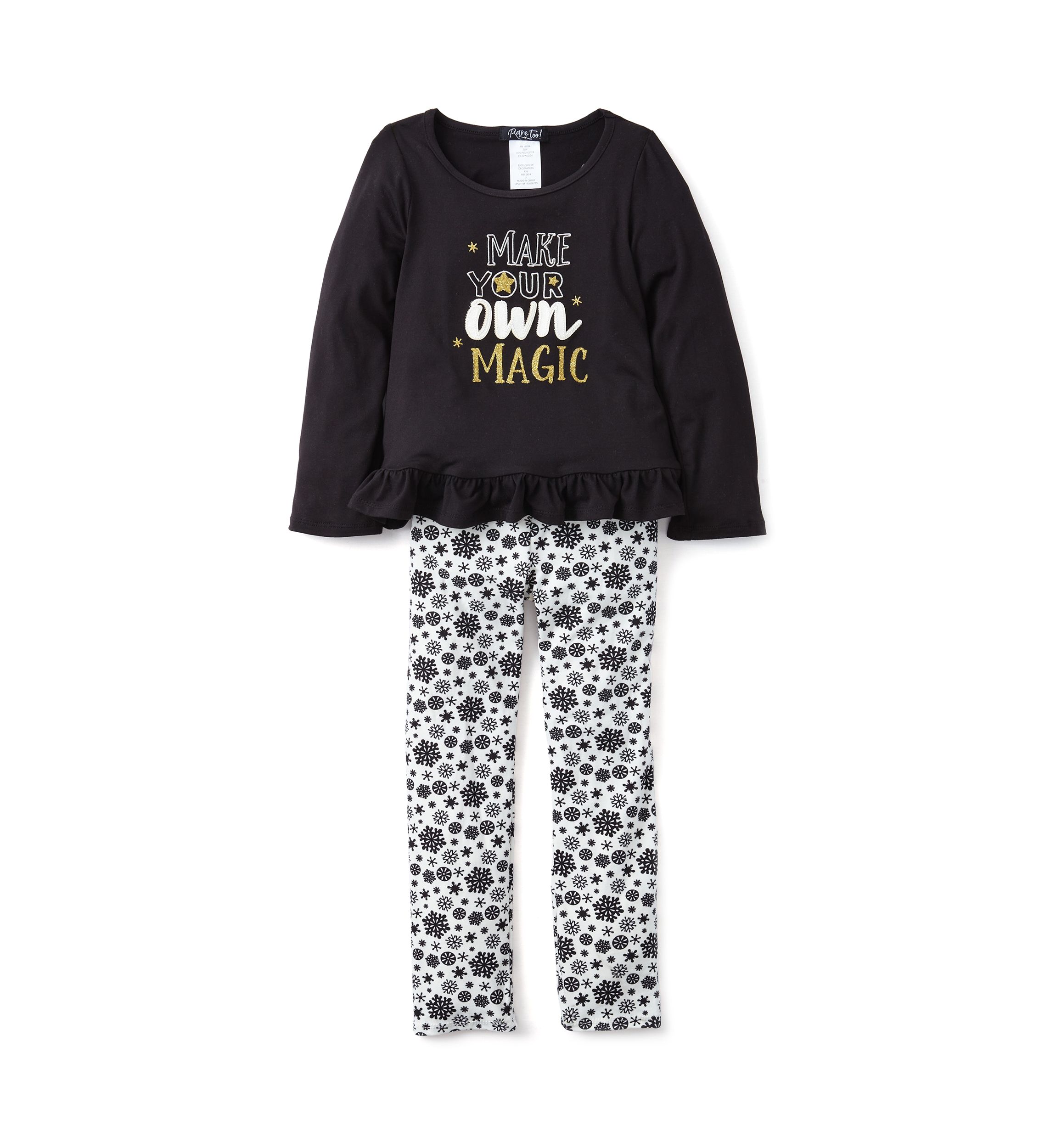 Girls 4-6x Your Own Magic Graphic Top and Printed Leggings