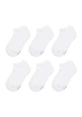 Hanes Kids Ultimate Low Cut Socks - 6 Pack, White