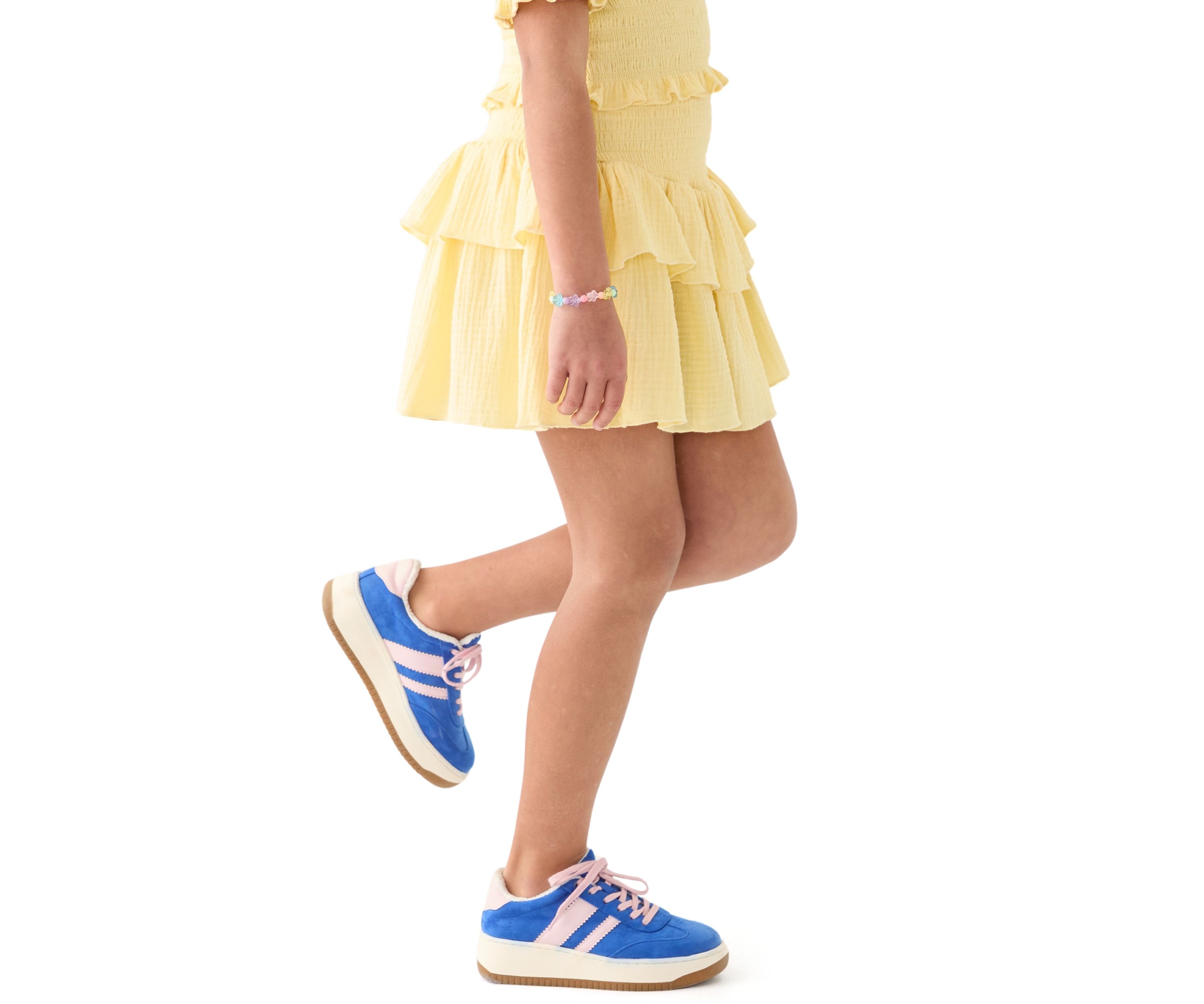 Girls 7-16 Yellow Printed Skirt