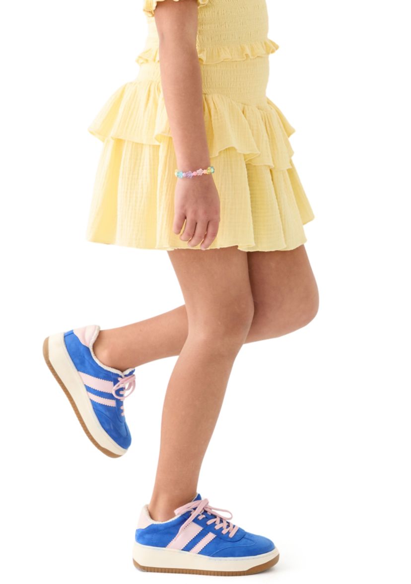 Girls 7-16 Yellow Printed Skirt