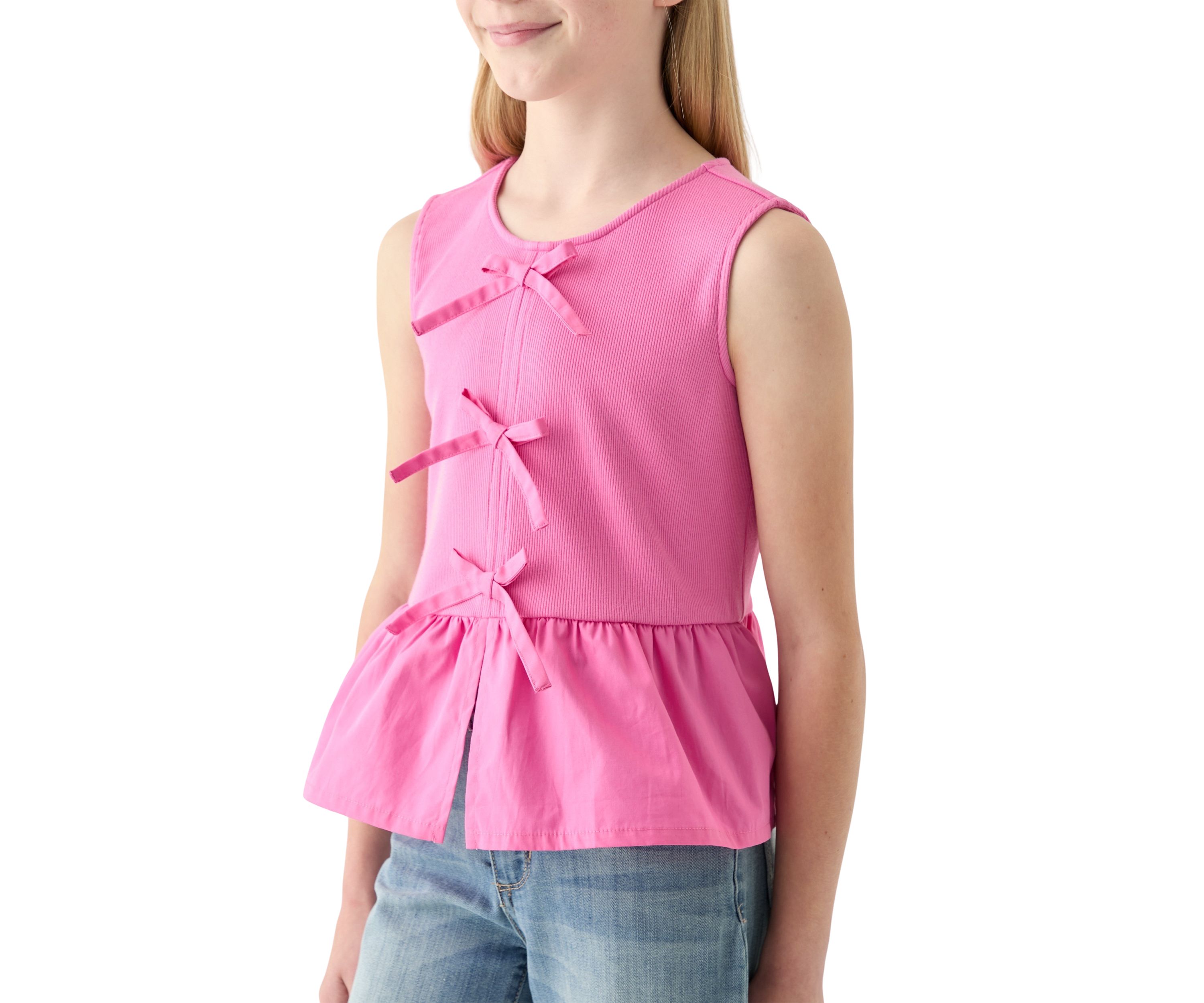 Girls 7-16 Pin Tied Top