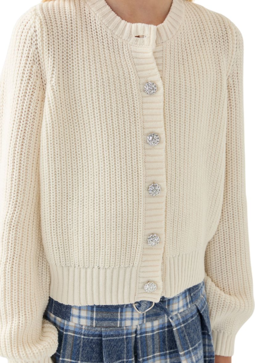 Girls 7-16 Long Sleeve Cardigan 
