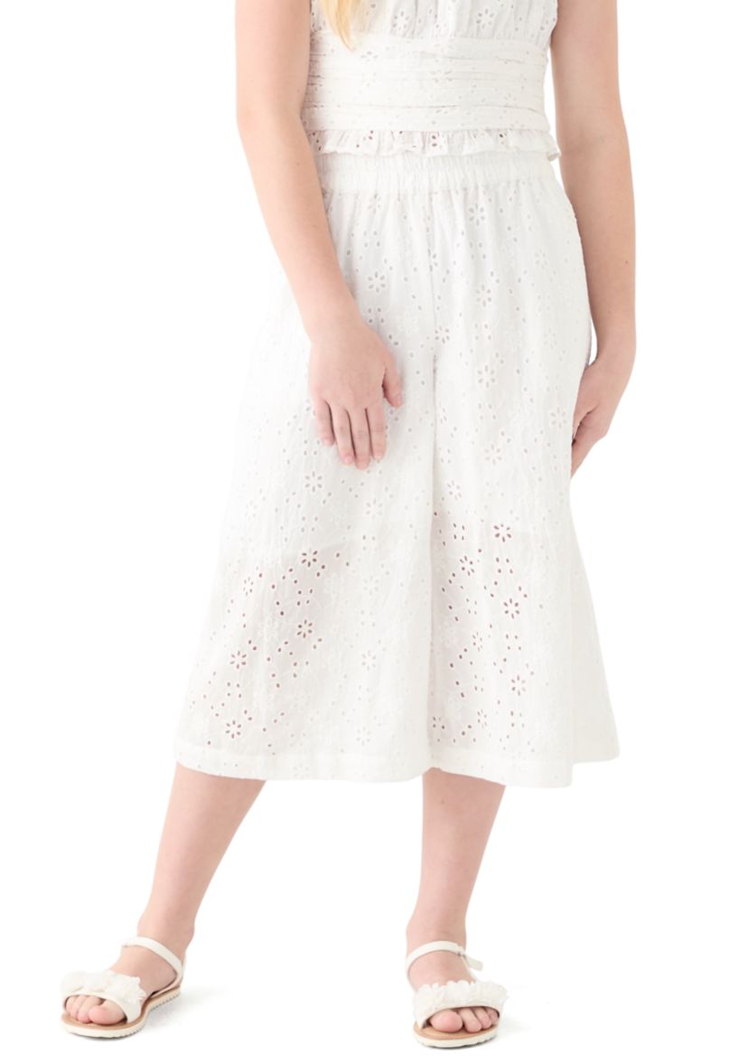 Girls 7-16 White Ponte Pants