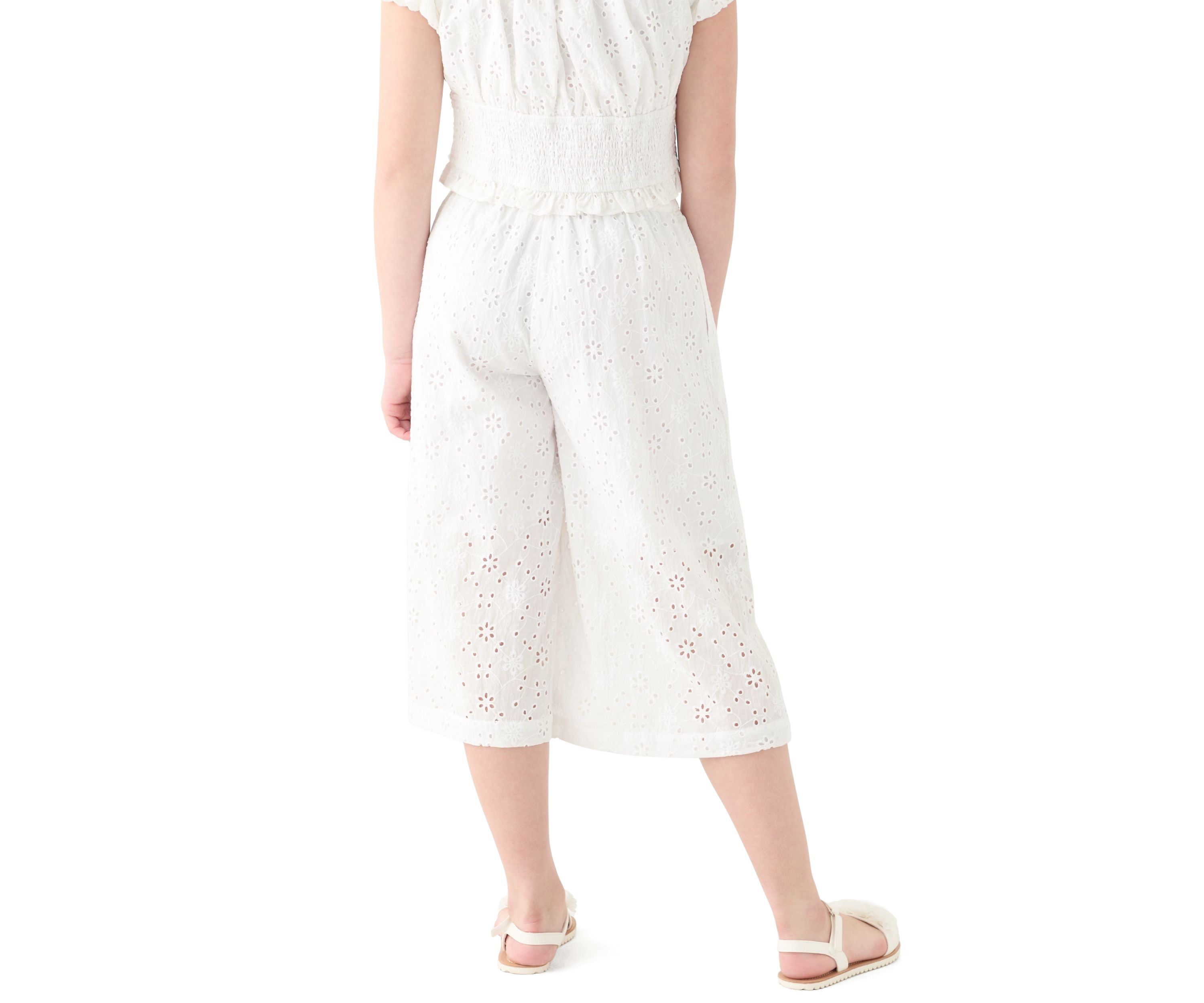 Girls 7-16 White Ponte Pants