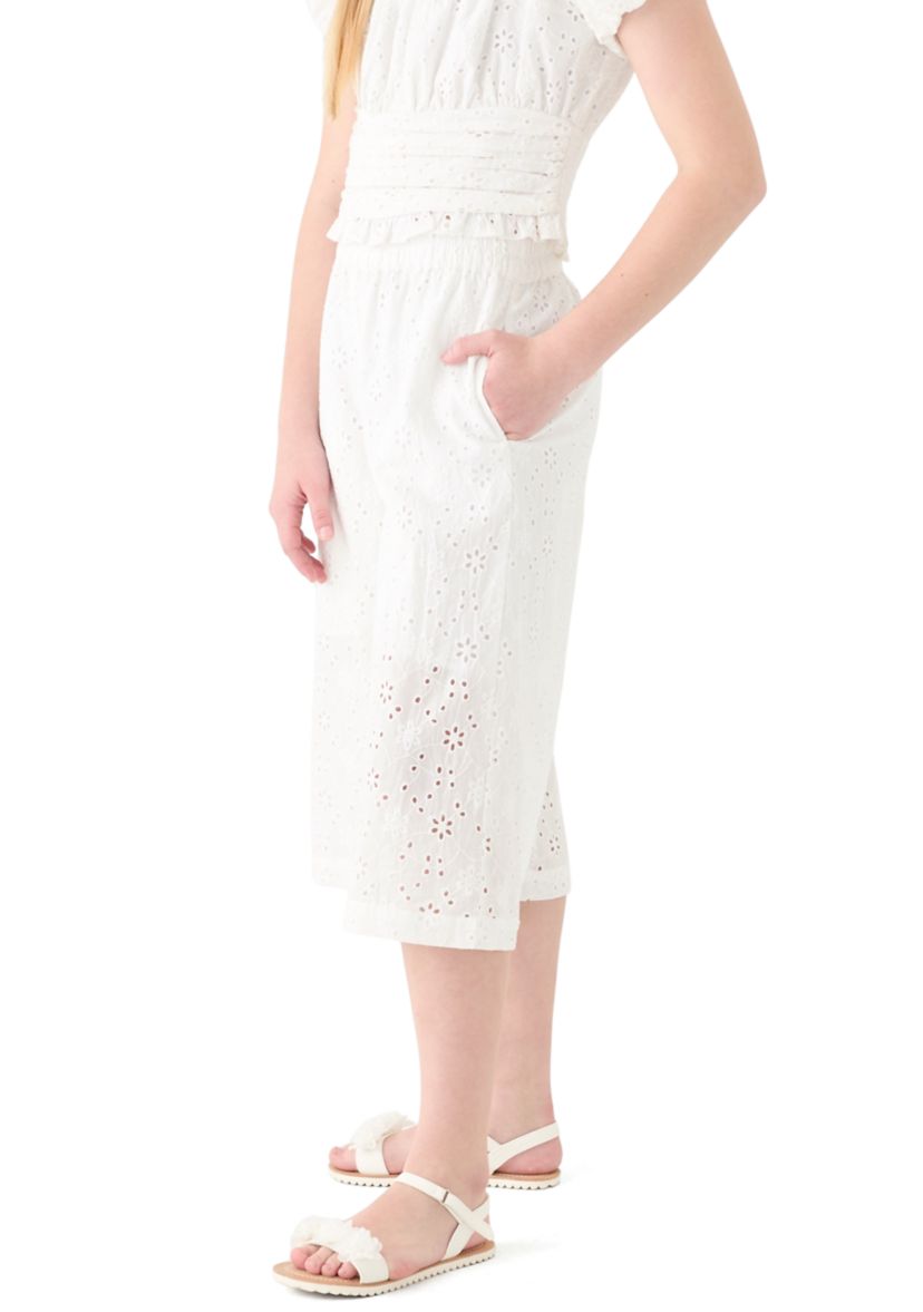 Girls 7-16 White Ponte Pants