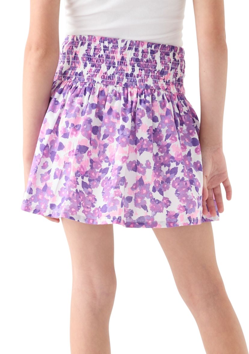Girls 7-16 Smocked Floral Skirt 