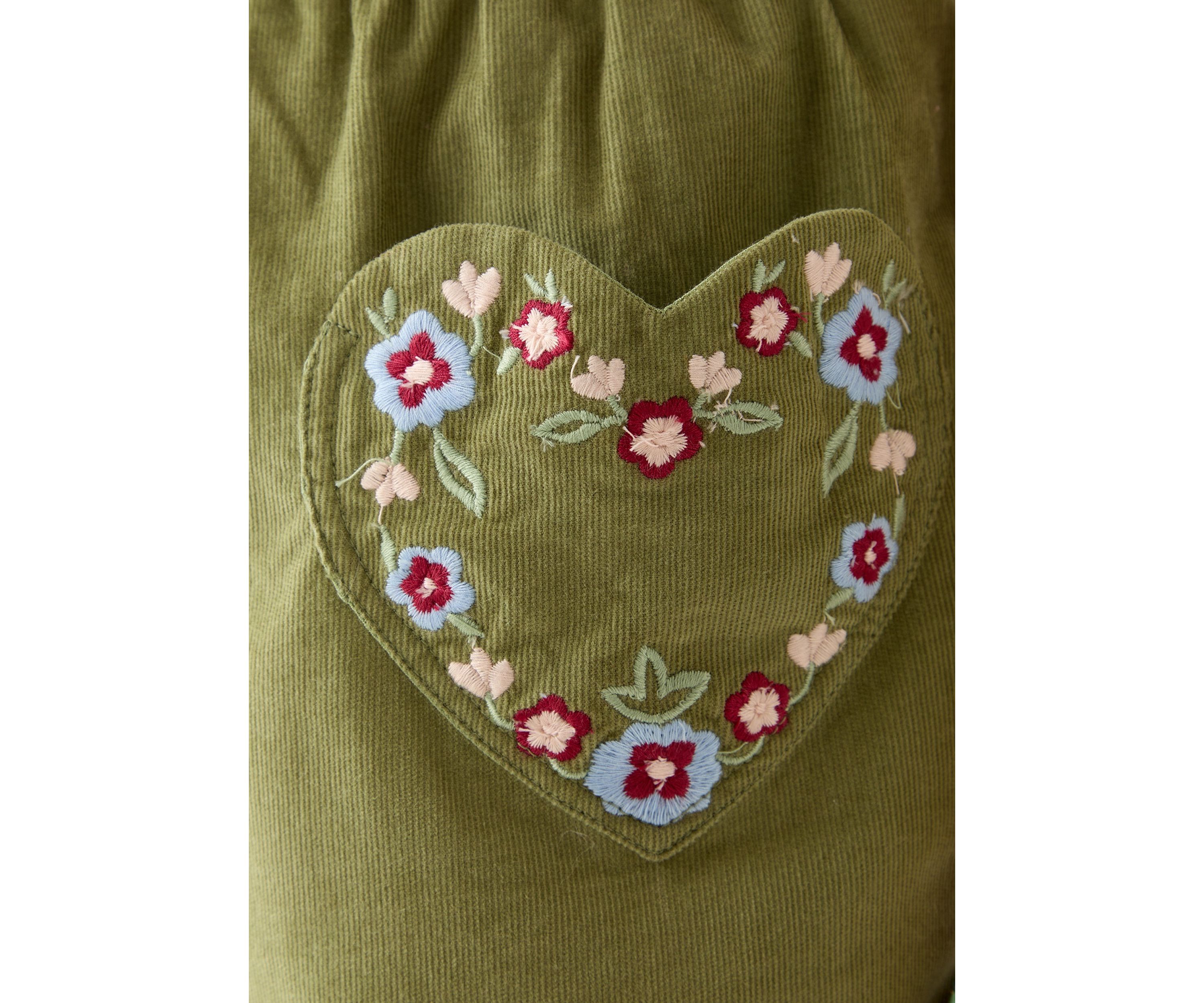 Girls 7-16 Heart Pockets Corduroy Skirt 