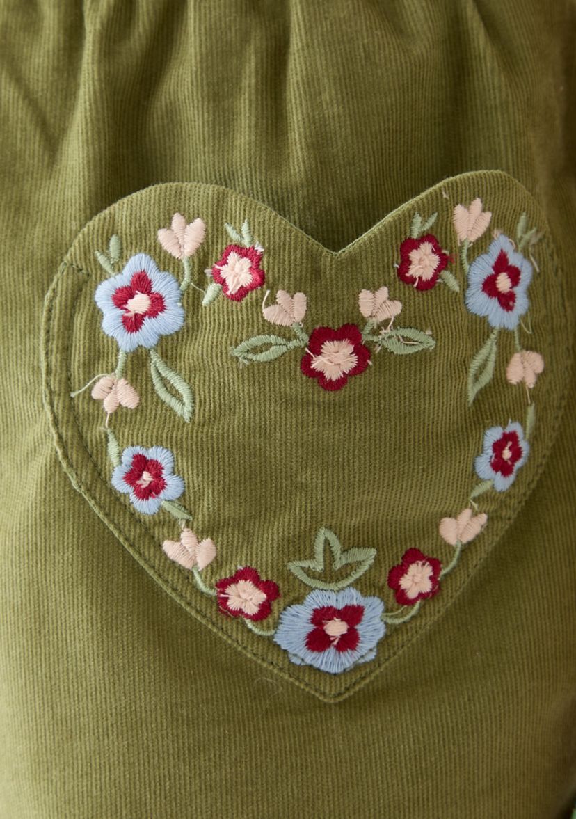 Girls 7-16 Heart Pockets Corduroy Skirt 