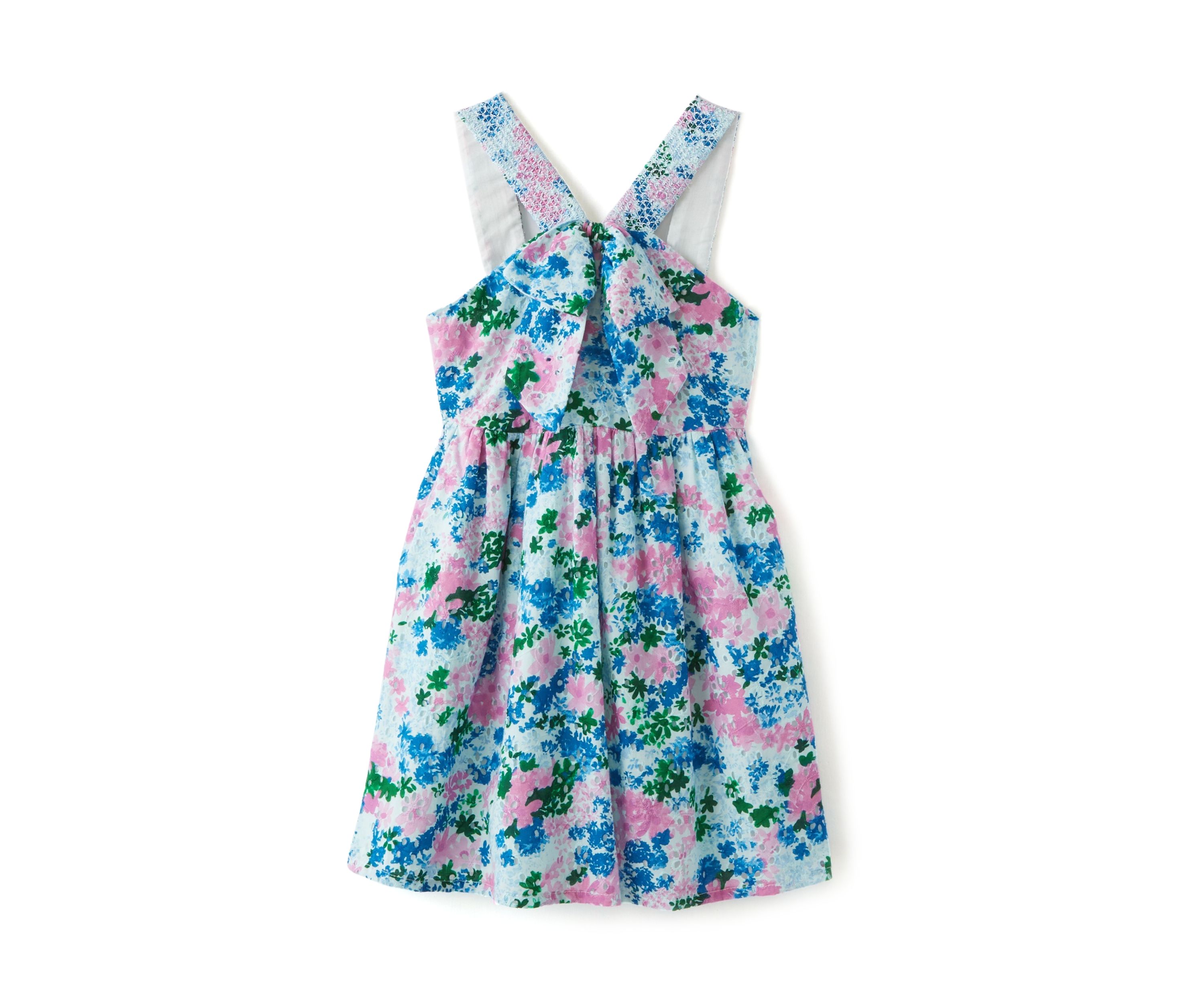 Girls 7-16 Jungle Floral Bow Dress 
