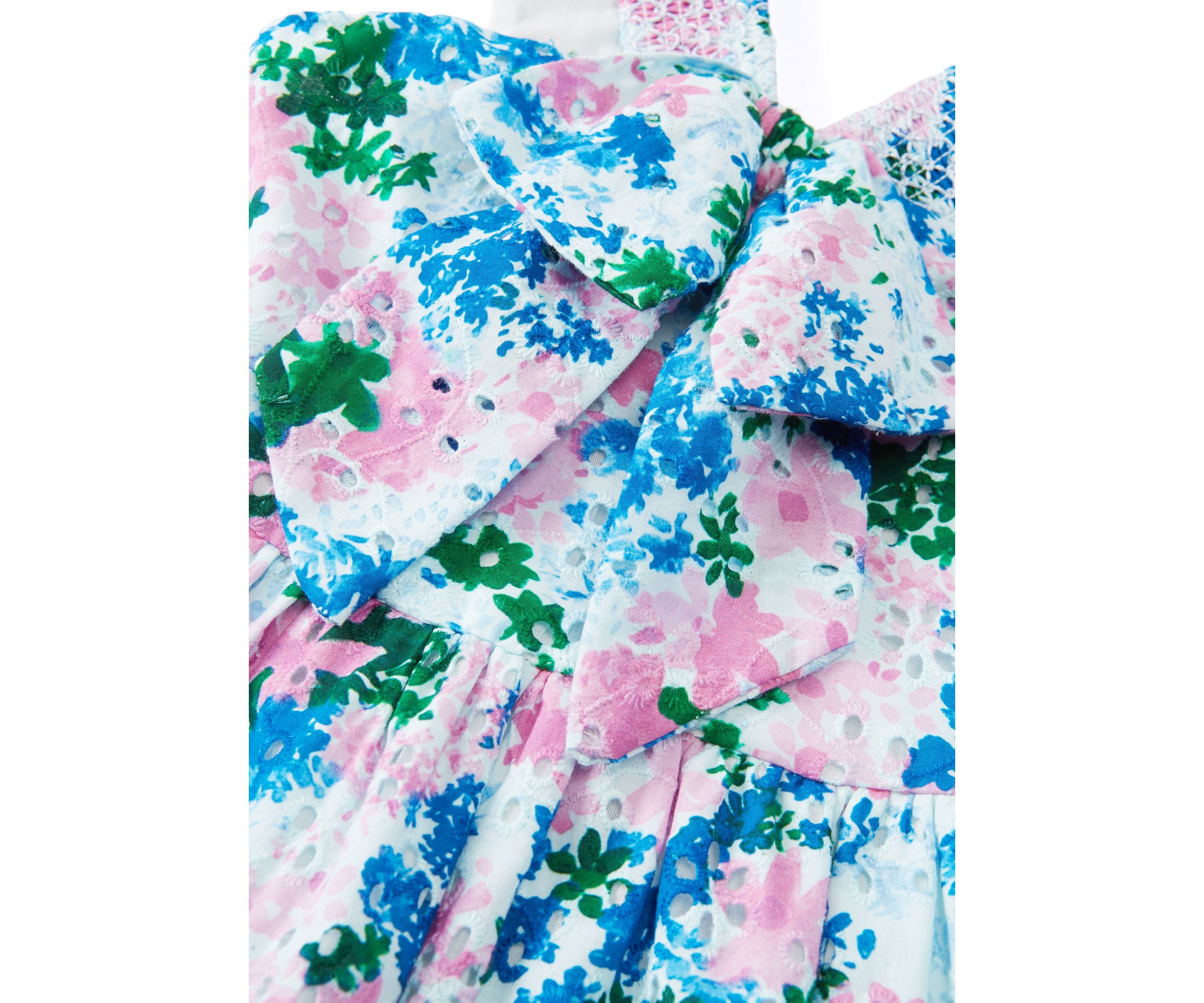 Girls 7-16 Jungle Floral Bow Dress 