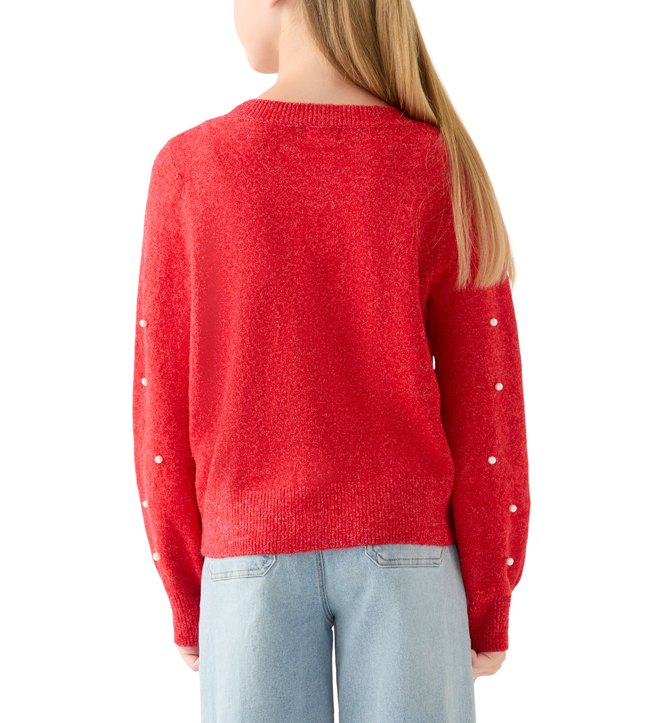 Girls 7-16 Pearl Crew Sweater 