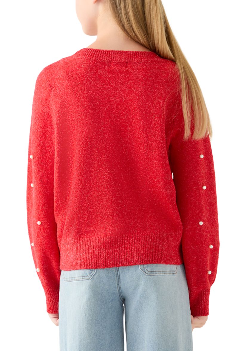 Girls 7-16 Pearl Crew Sweater 