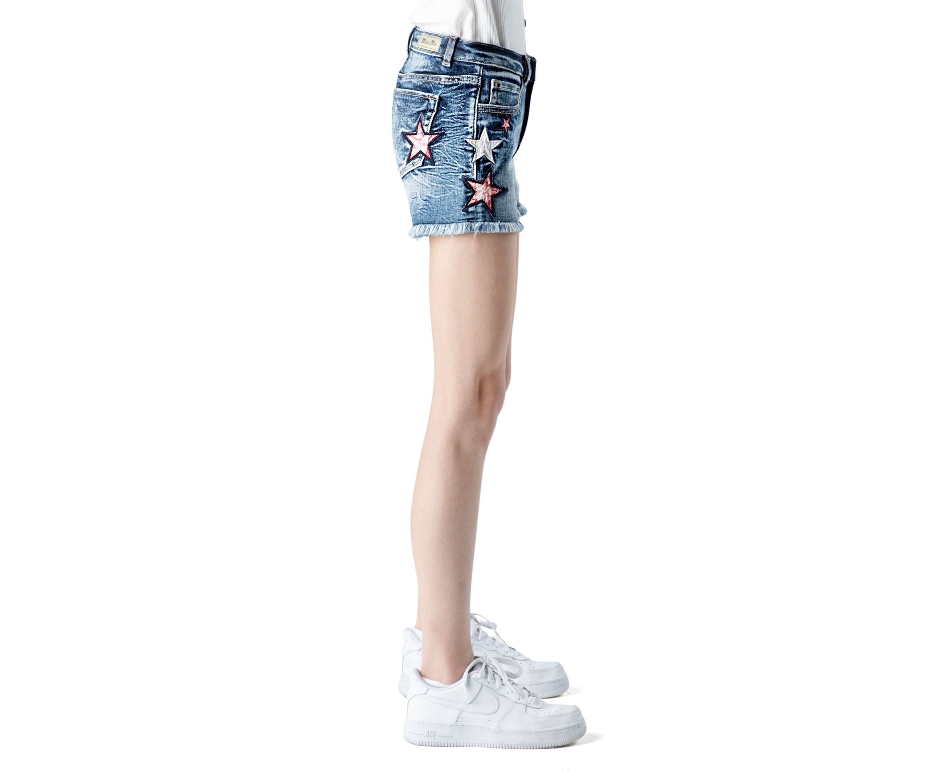 Girls 7-16 Star Mid Shorts 