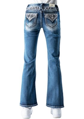 Girls 7-16 Embroidered Denim Jeans