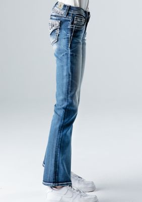 Girls 7-16 Embroidered Denim Jeans