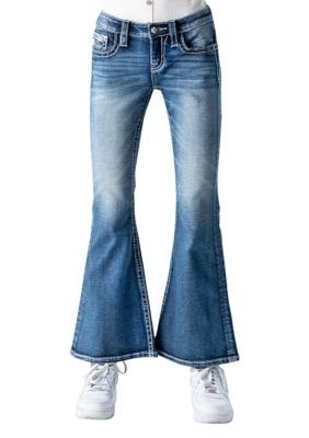 Girls 7-16 Embroidered Pocket Denim Jeans