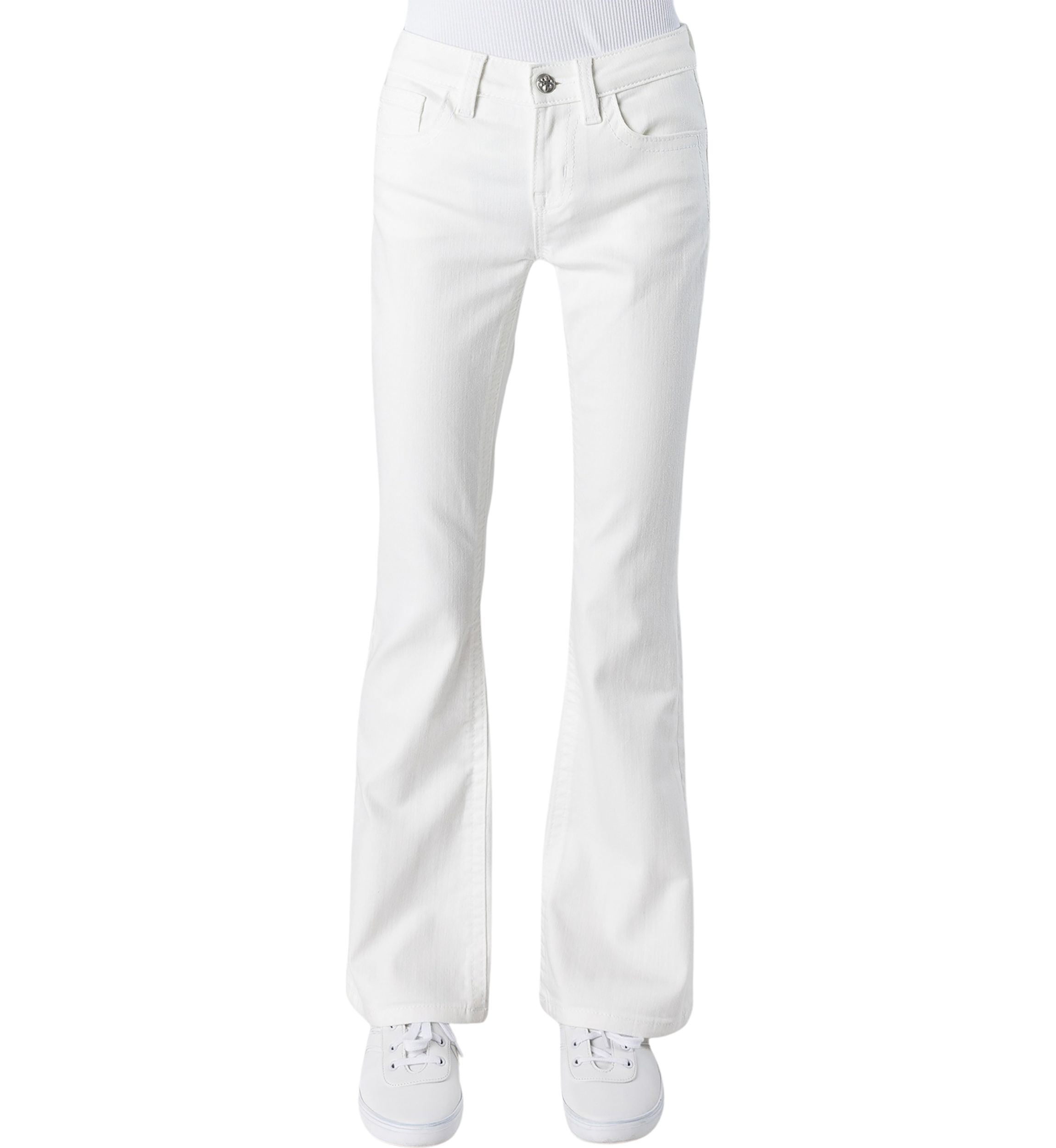 Girls 7-16 Embroidered Pocket Jeans