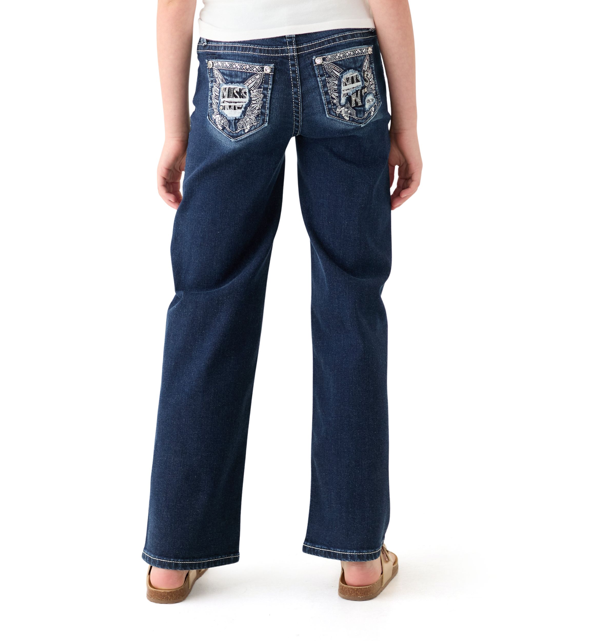 Girls 7-16 Wings Bootcut Jeans