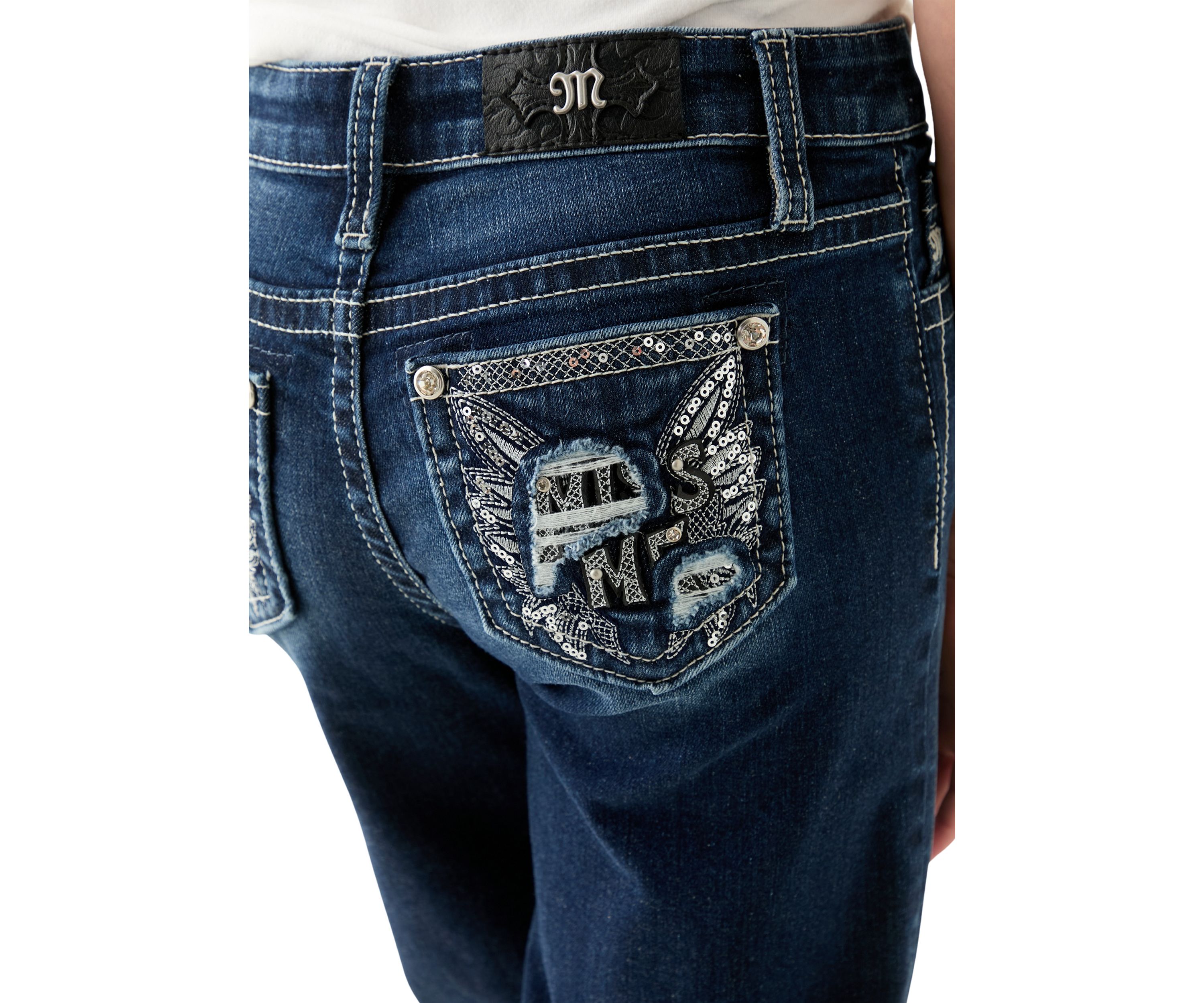 Girls 7-16 Wings Bootcut Jeans