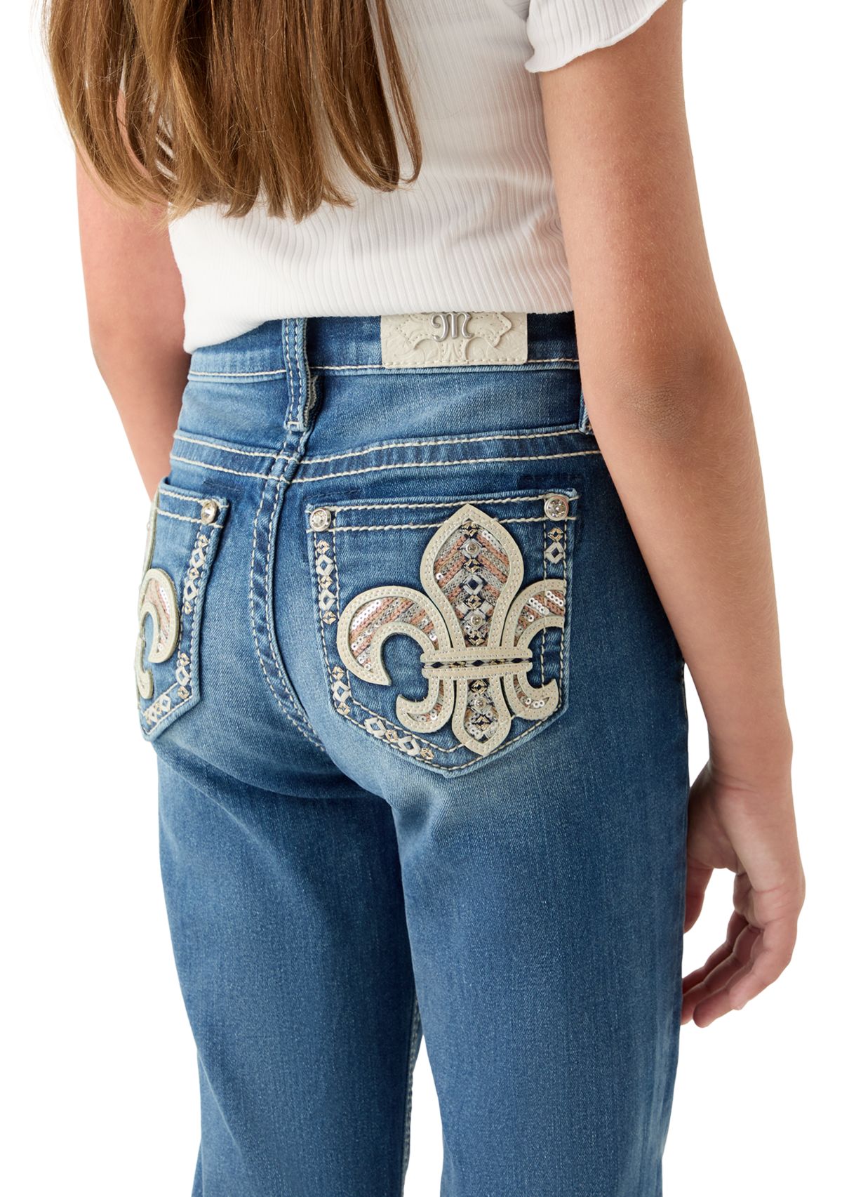 Girls 7-16 Fleur Pocket Jeans 