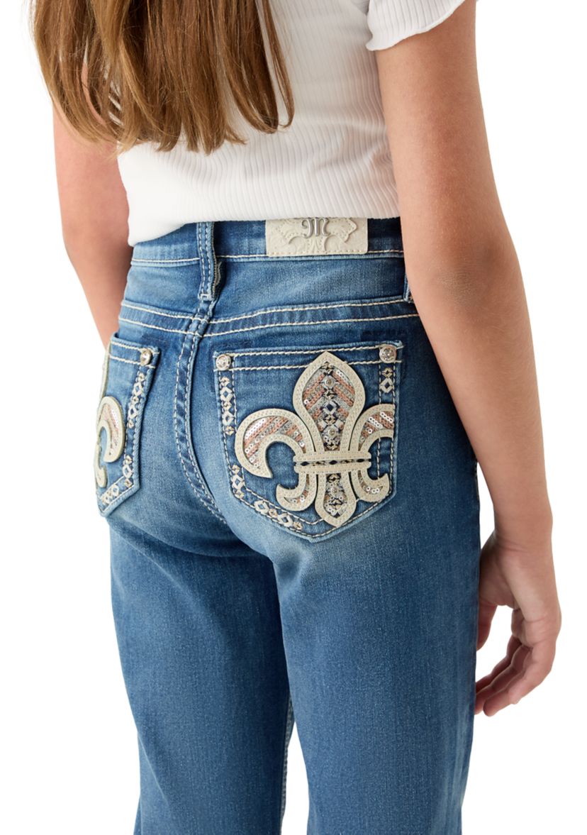 Girls 7-16 Fleur Pocket Jeans 